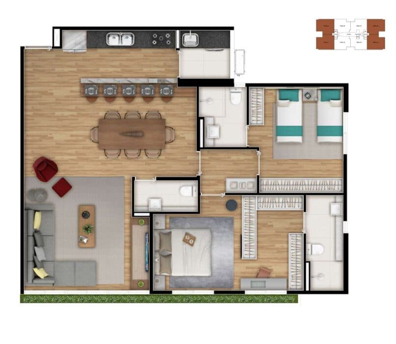 Planta 4 — View JT - Residencial