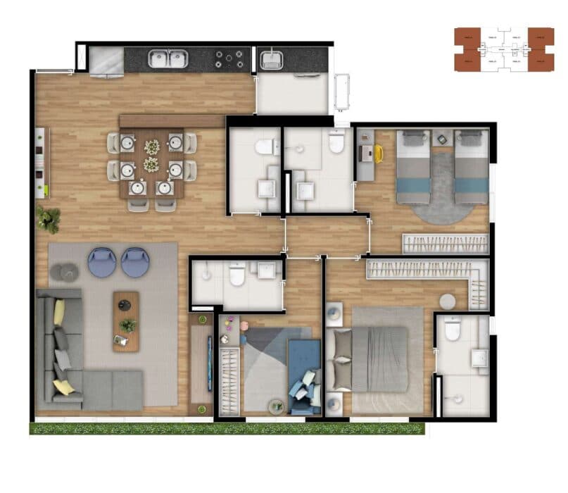 Planta 5 — View JT - Residencial