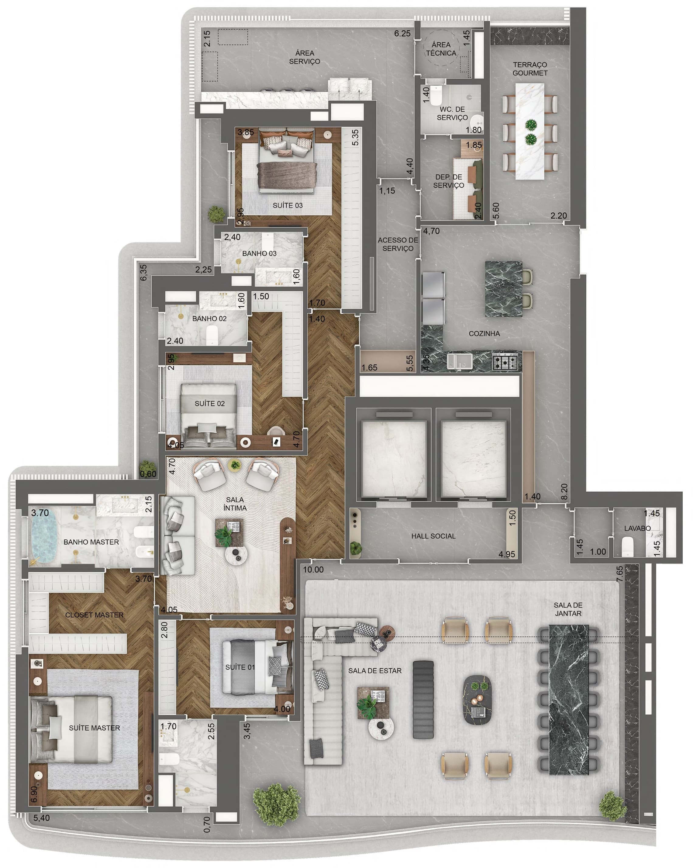 Planta 4 — Vista Cyrela Milano