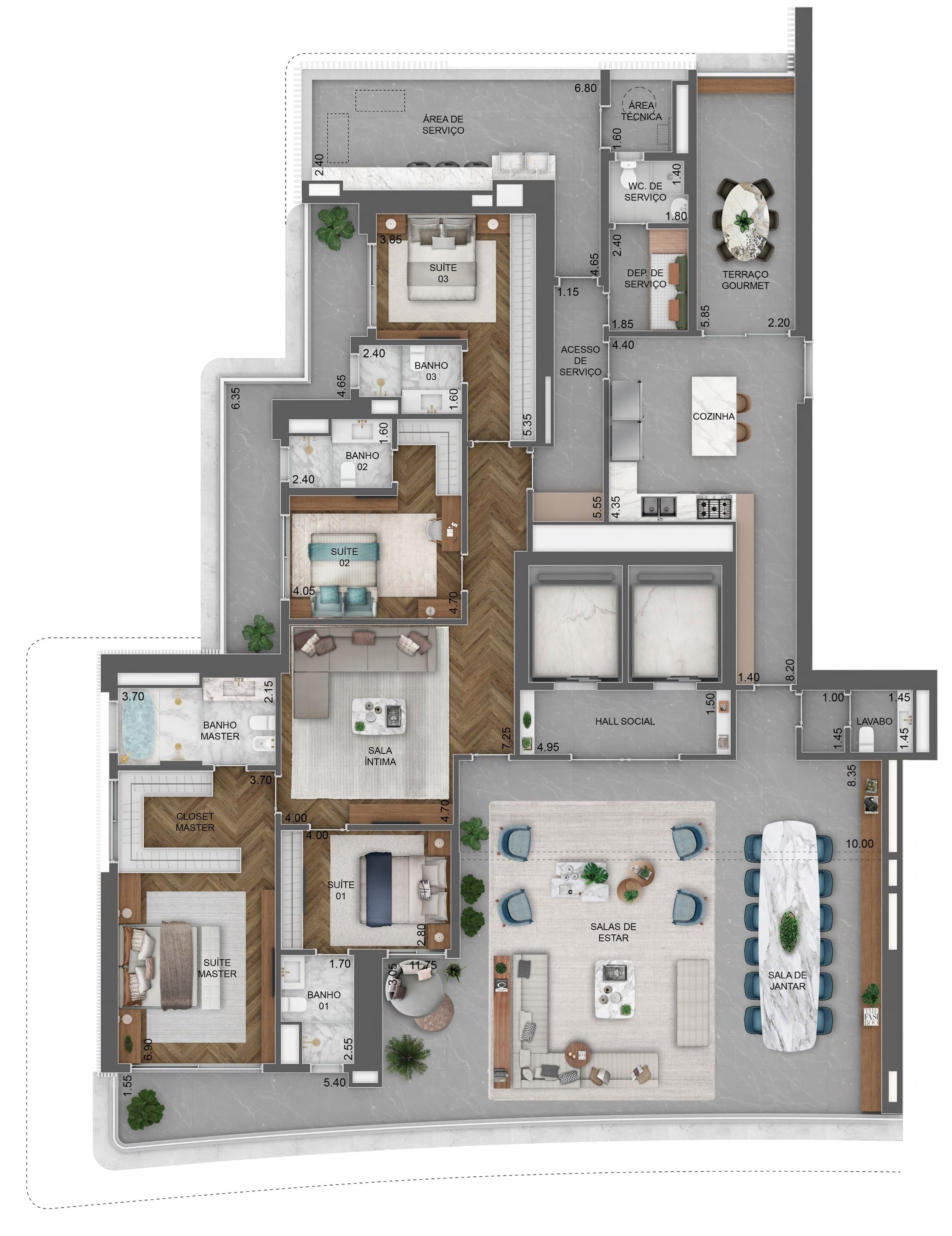 Planta 5 — Vista Cyrela Milano