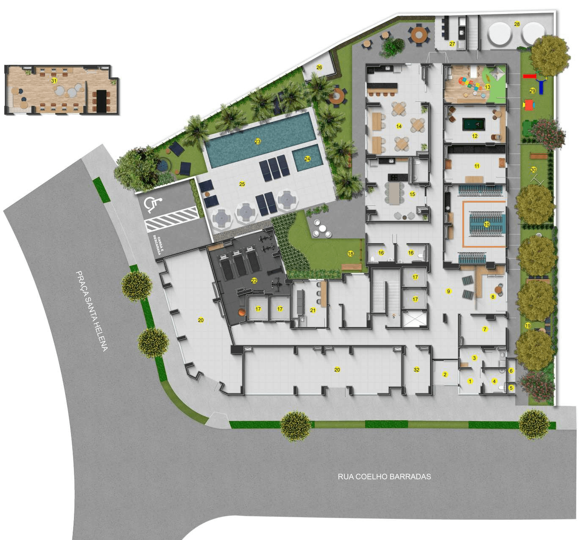 Planta 1 — Miraus Praça Santa Helena - Residencial