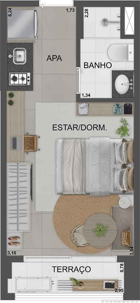 Planta 1 — SP 360° Smart Living by Eztec