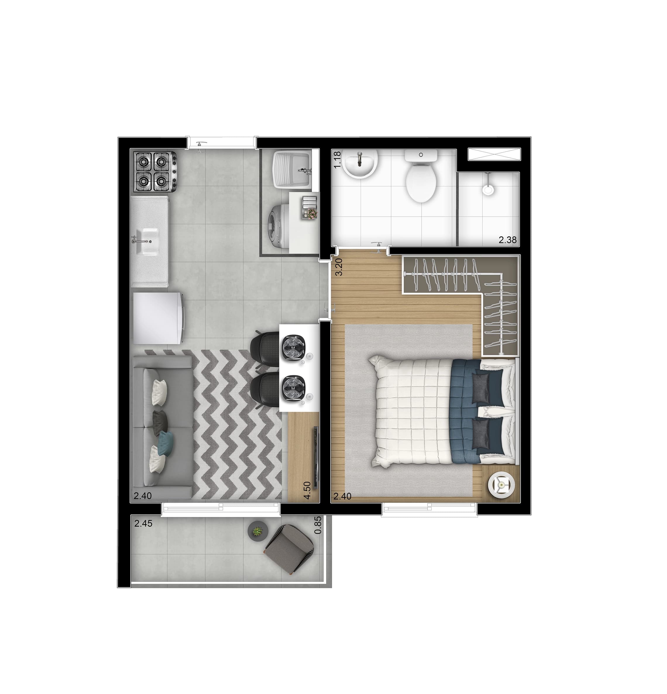 Planta 1 — Plano&Estação Mooca - Residencial
