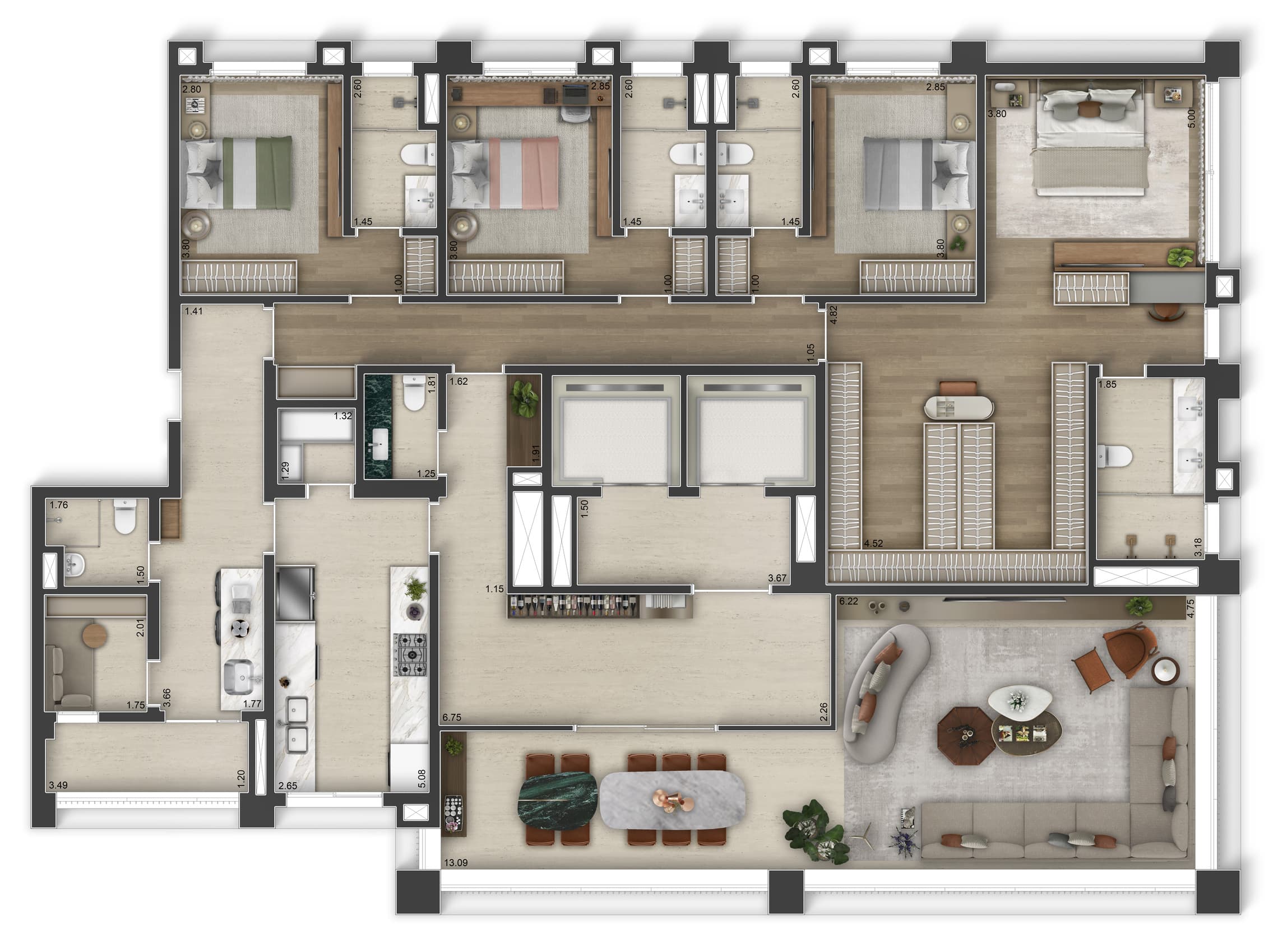 Planta 4 — 145 Vianna - Residencial