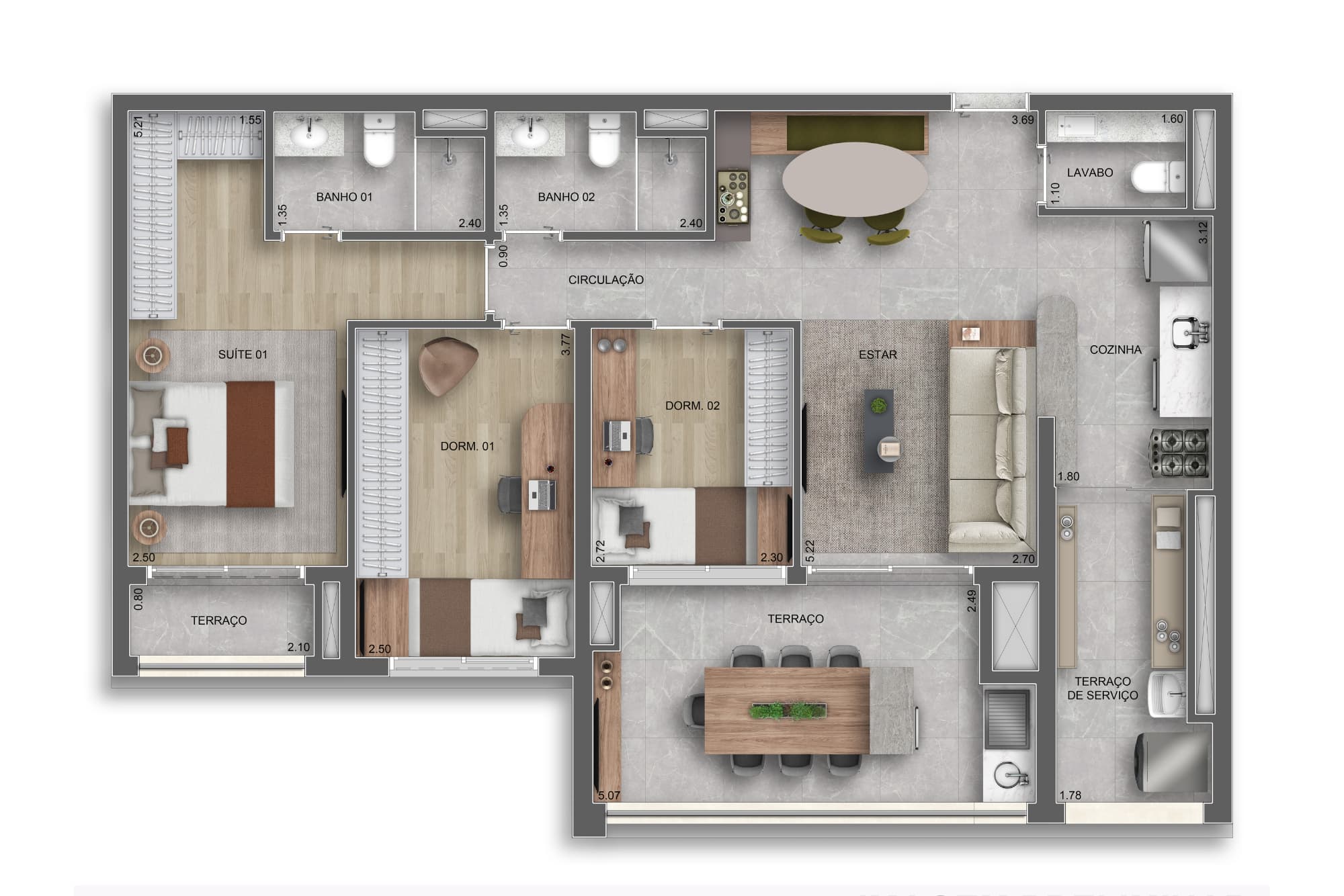 Planta 5 — Auge Resort Tatuapé Residences