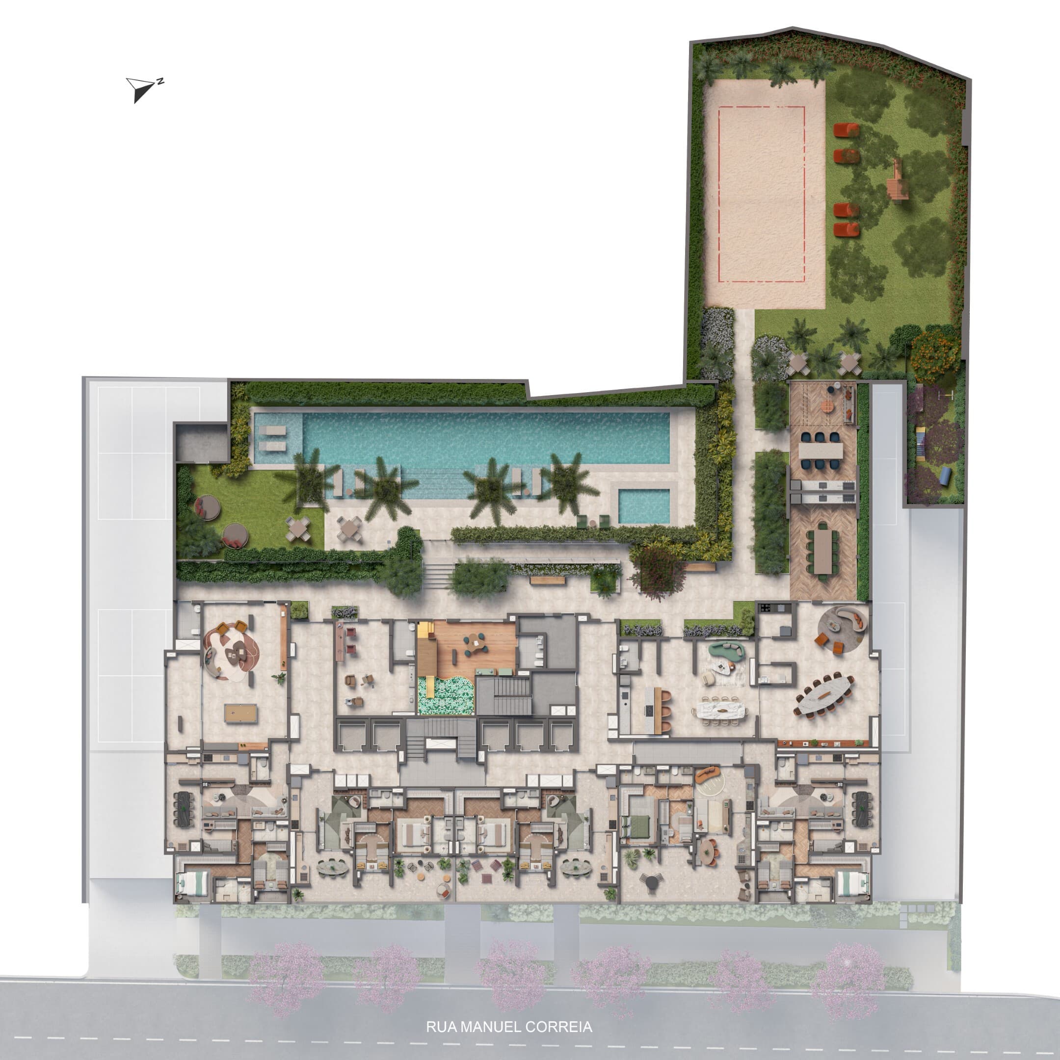 Planta 1 — Living Grand Village Freguesia do Ó