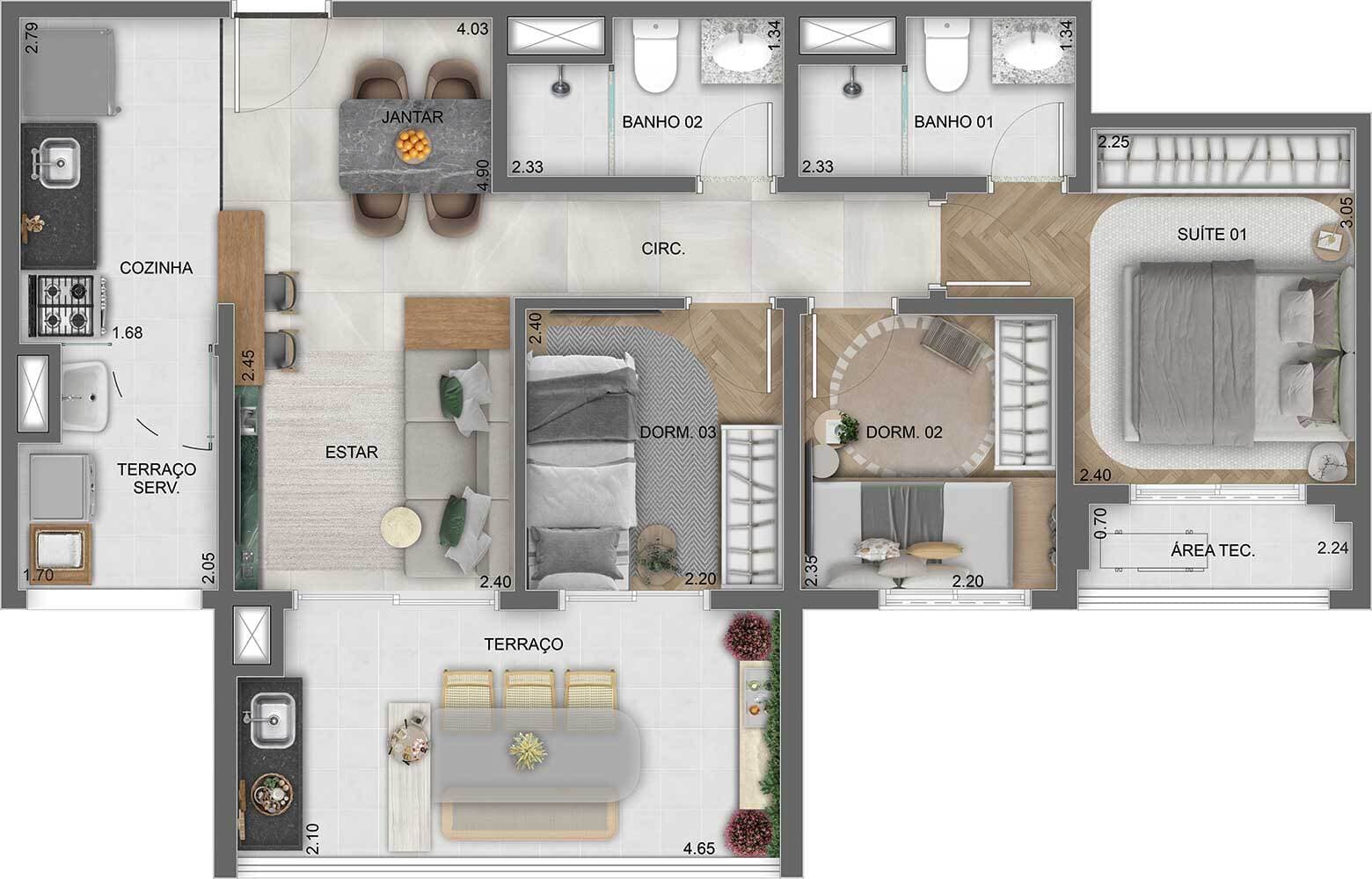 Planta 4 — Lume House Vila Prudente