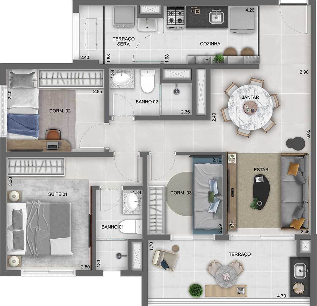 Planta 6 — Lume House Vila Prudente