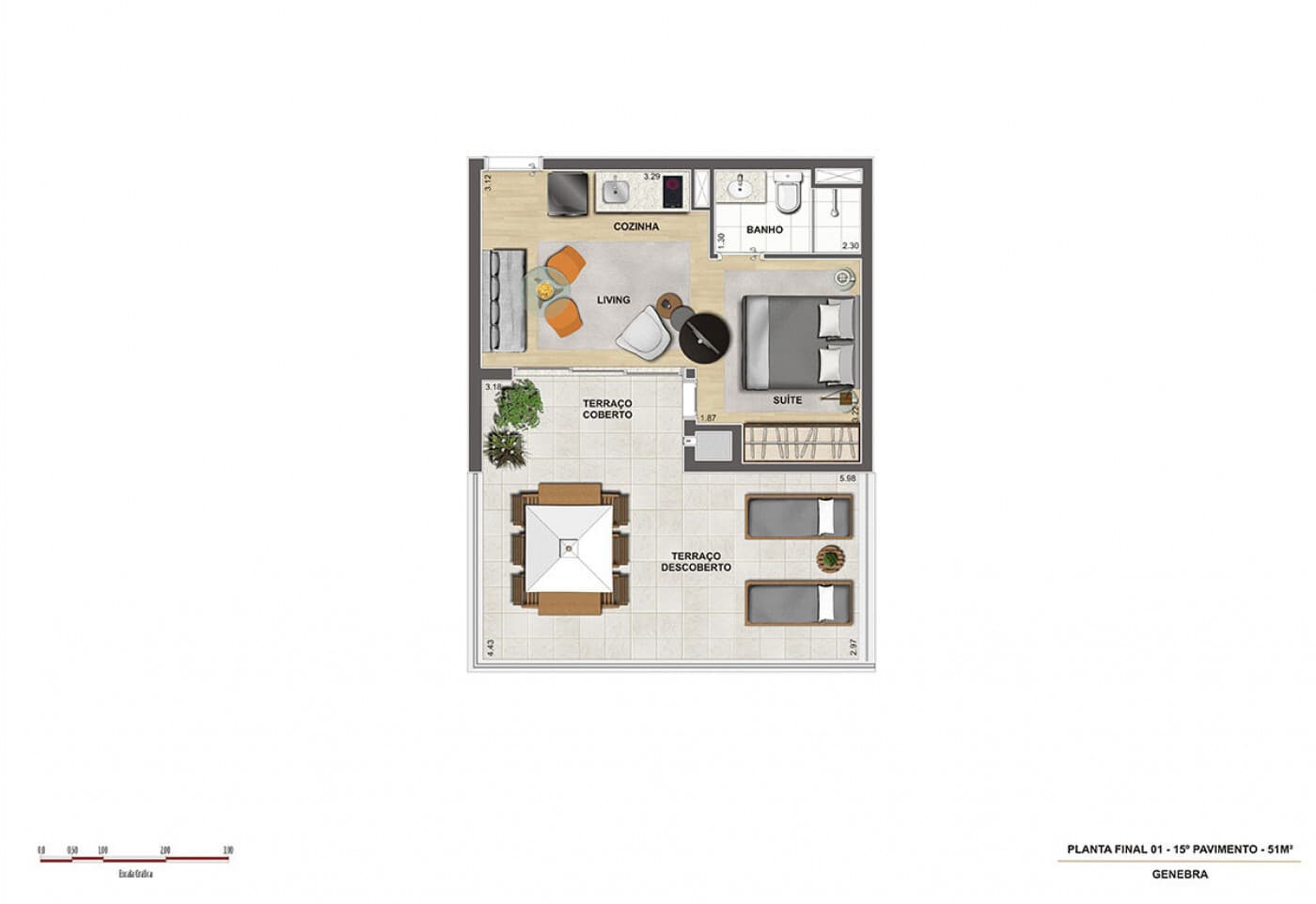 Planta 5 — Setin Downtown Genebra