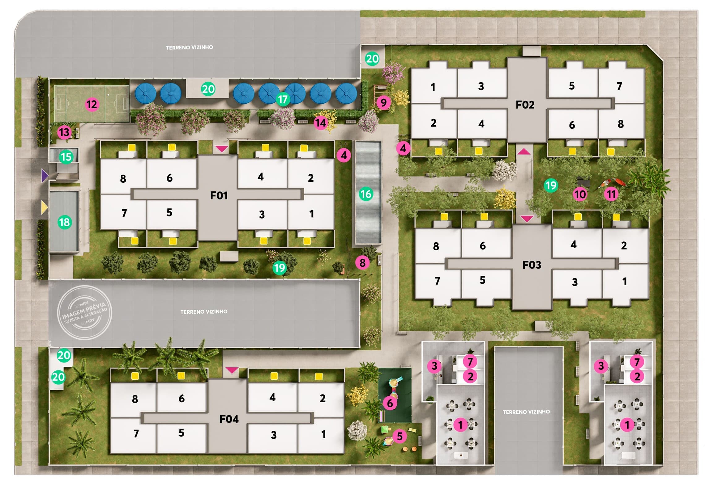Planta 1 — Residencial Ipês - Fase 1