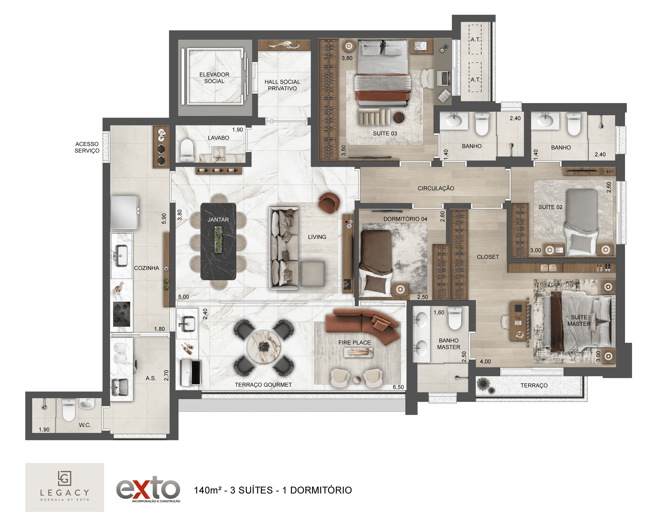 Planta 3 — Legacy Guedala