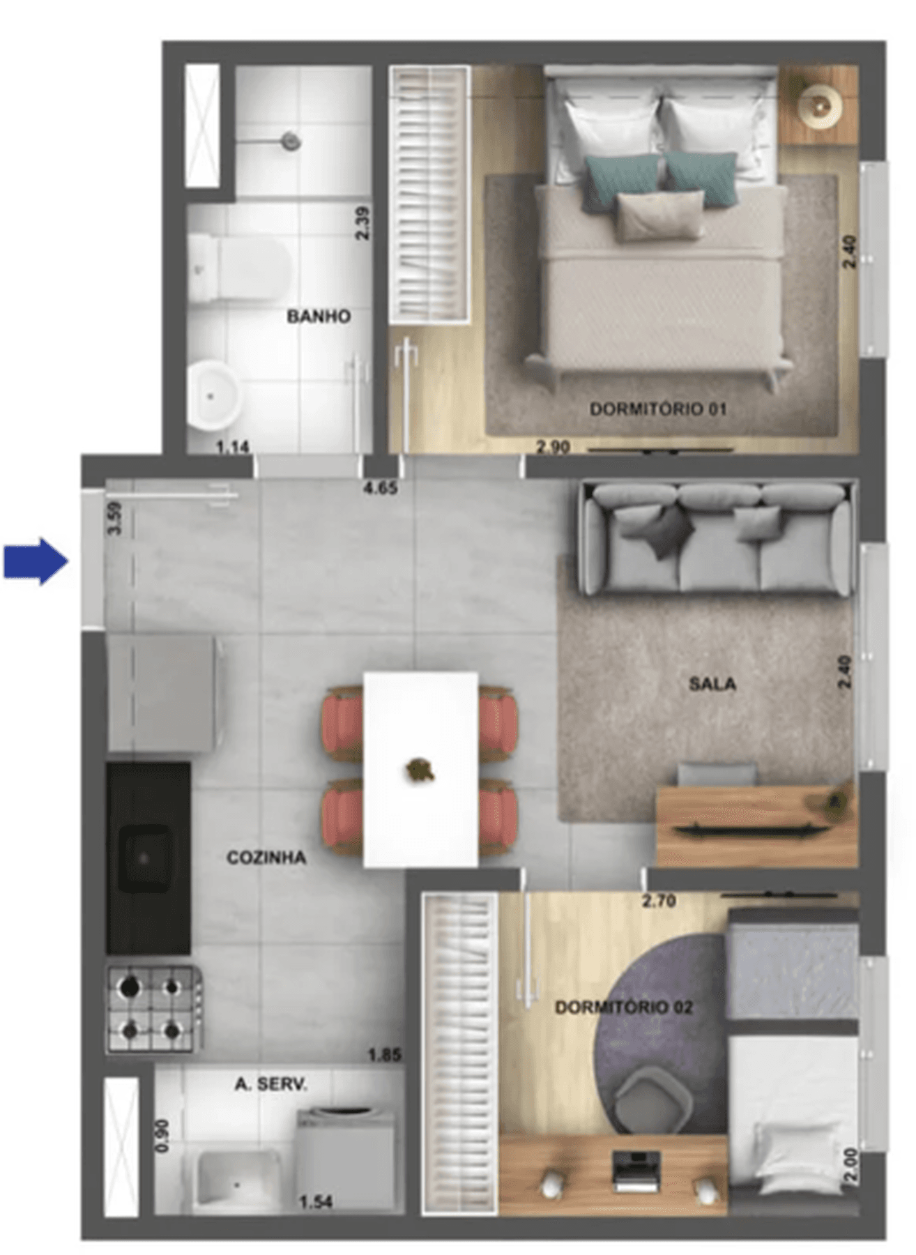 Planta 3 — Cidade Villa Lobos Maestro