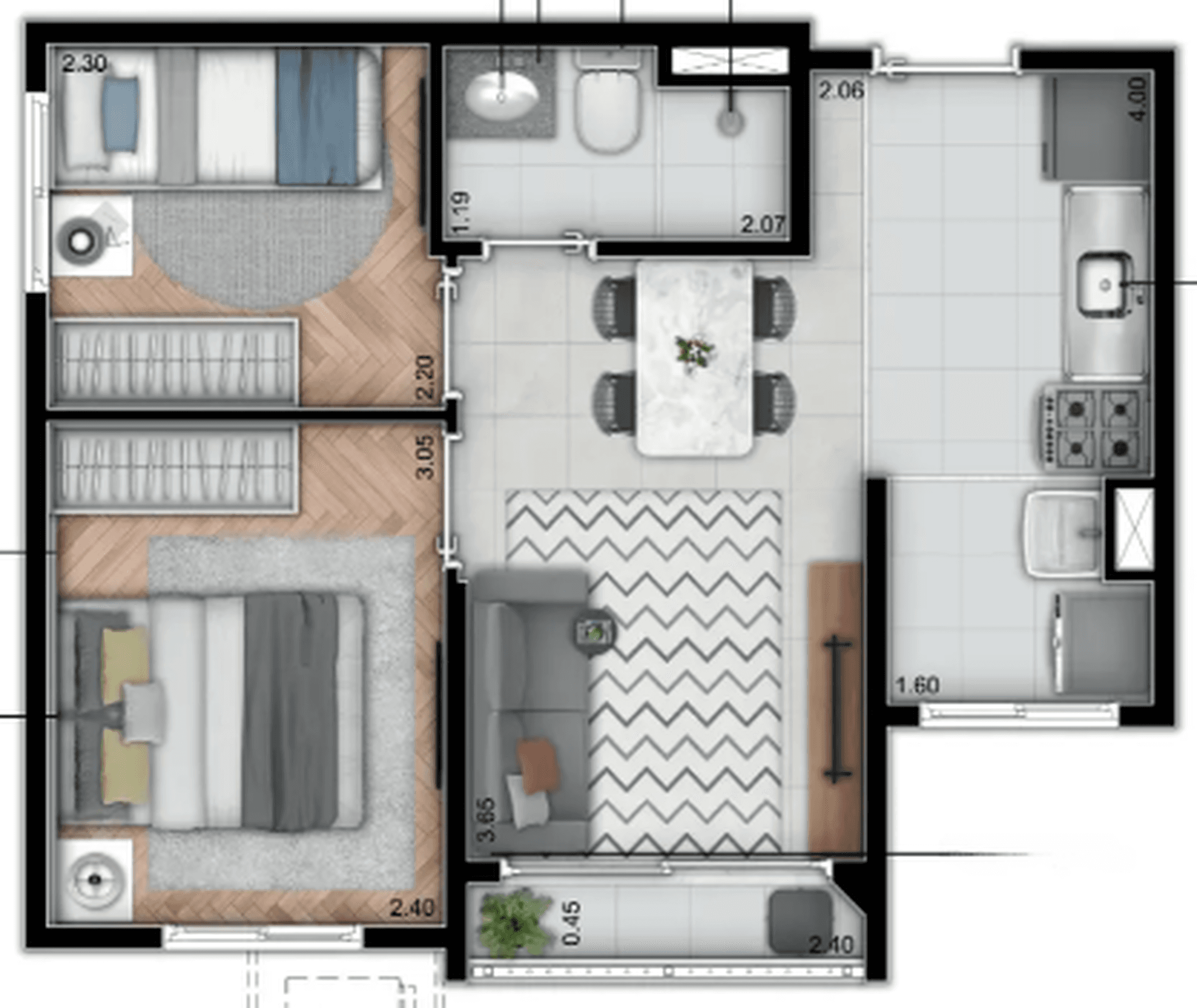 Planta 2 — Concept Barra Funda - Fase 1