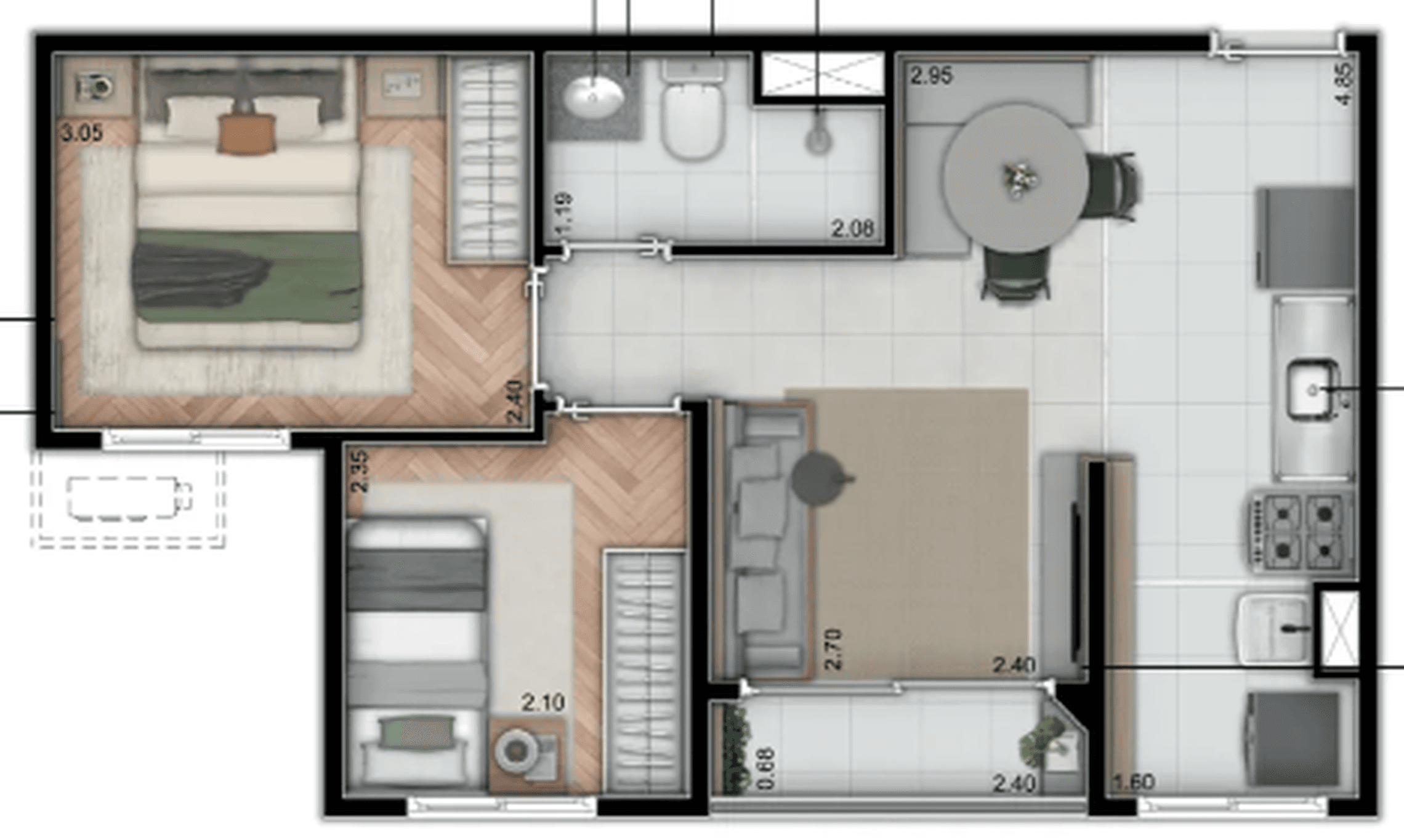 Planta 4 — Concept Barra Funda - Fase 1