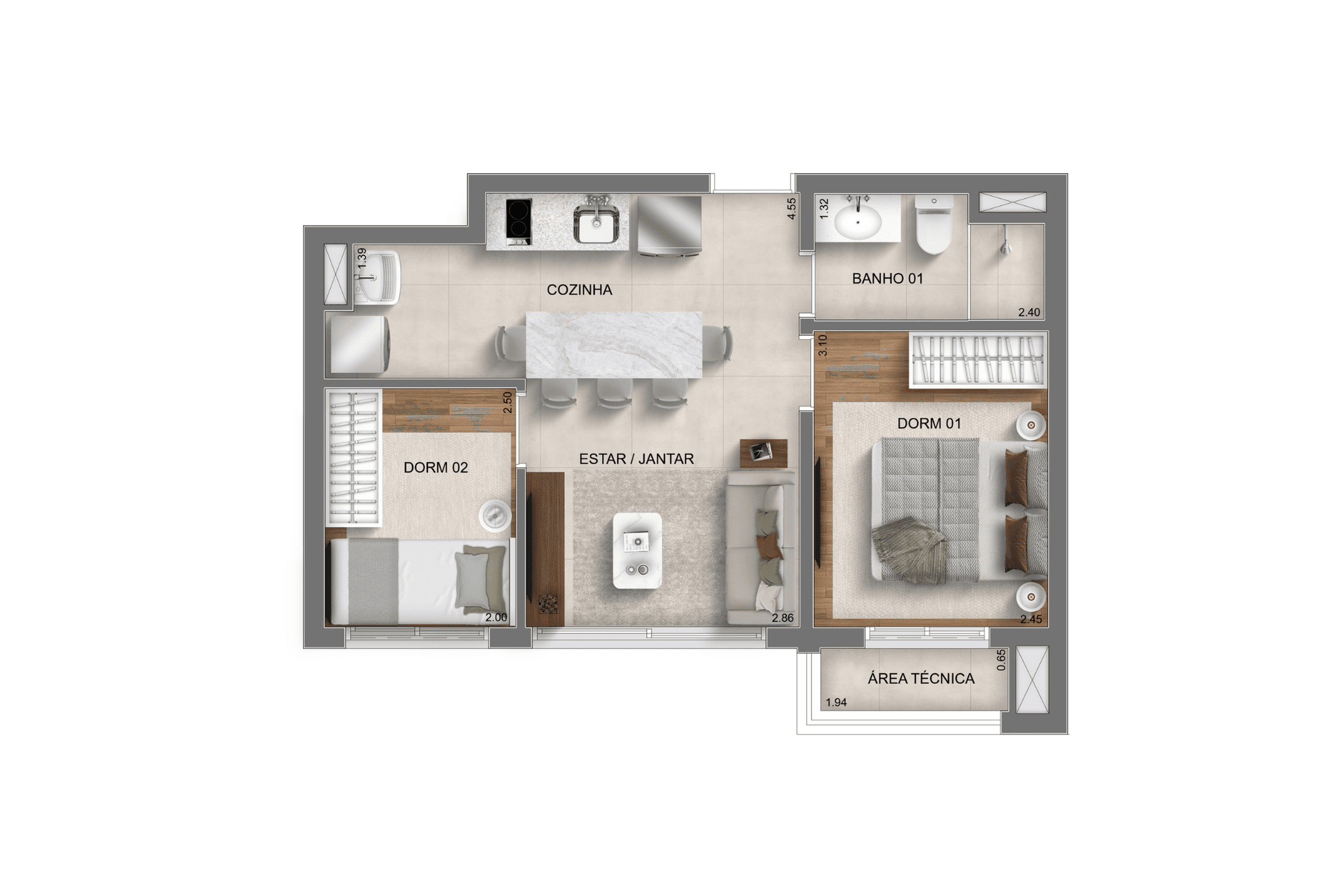 Planta 3 — Mooca Smart Spaces