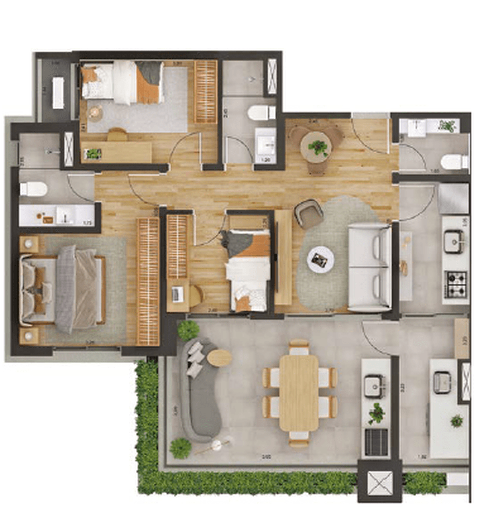 Planta 4 — Florea Bosque da Saúde - Residencial