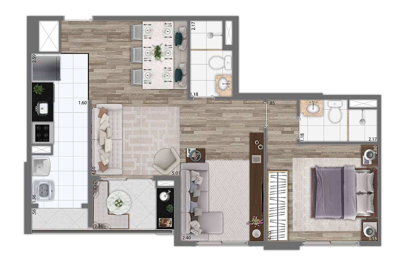 Planta 3 — Gracia Morumbi