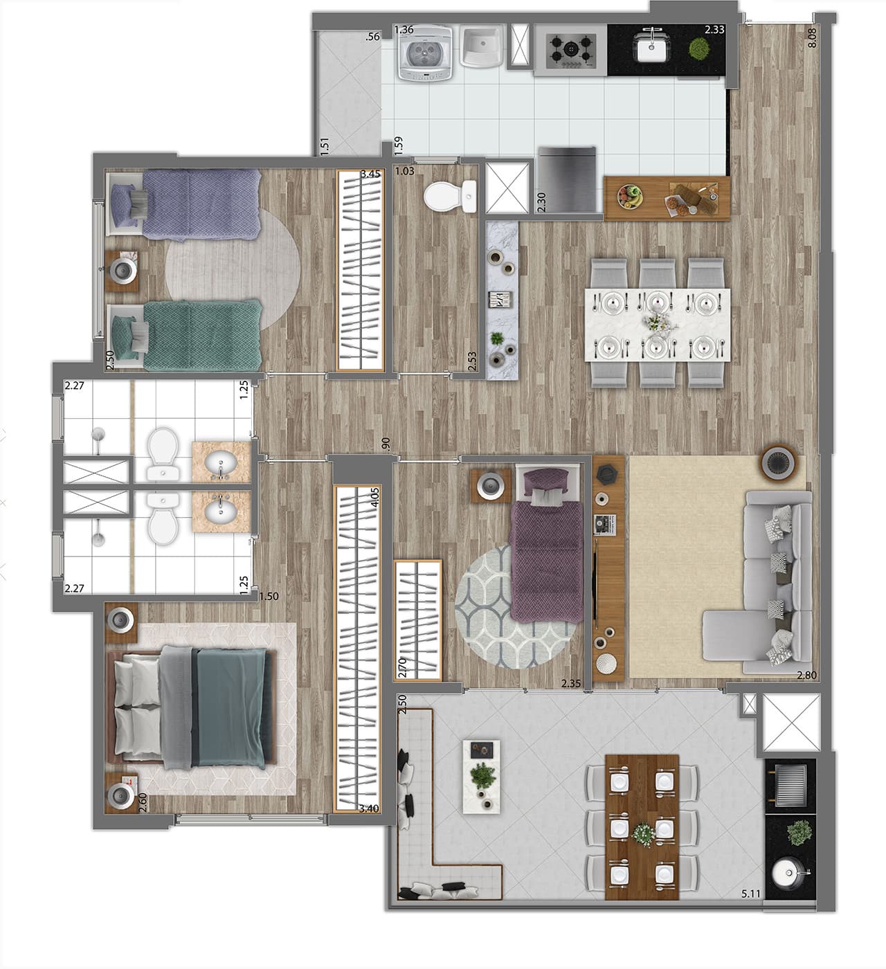 Planta 4 — Gracia Morumbi