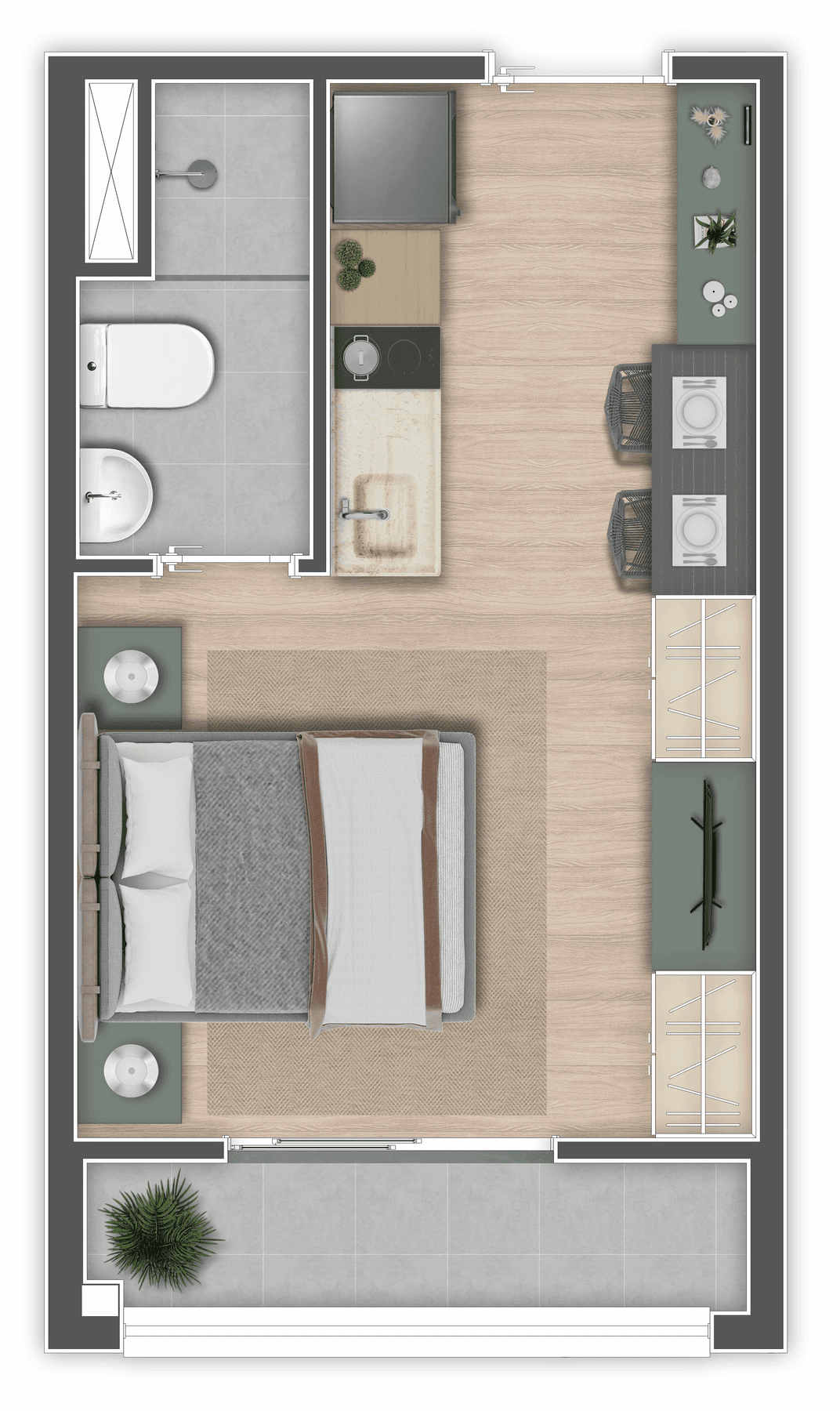 Planta 4 — Mundo Apto Elevato Brooklin