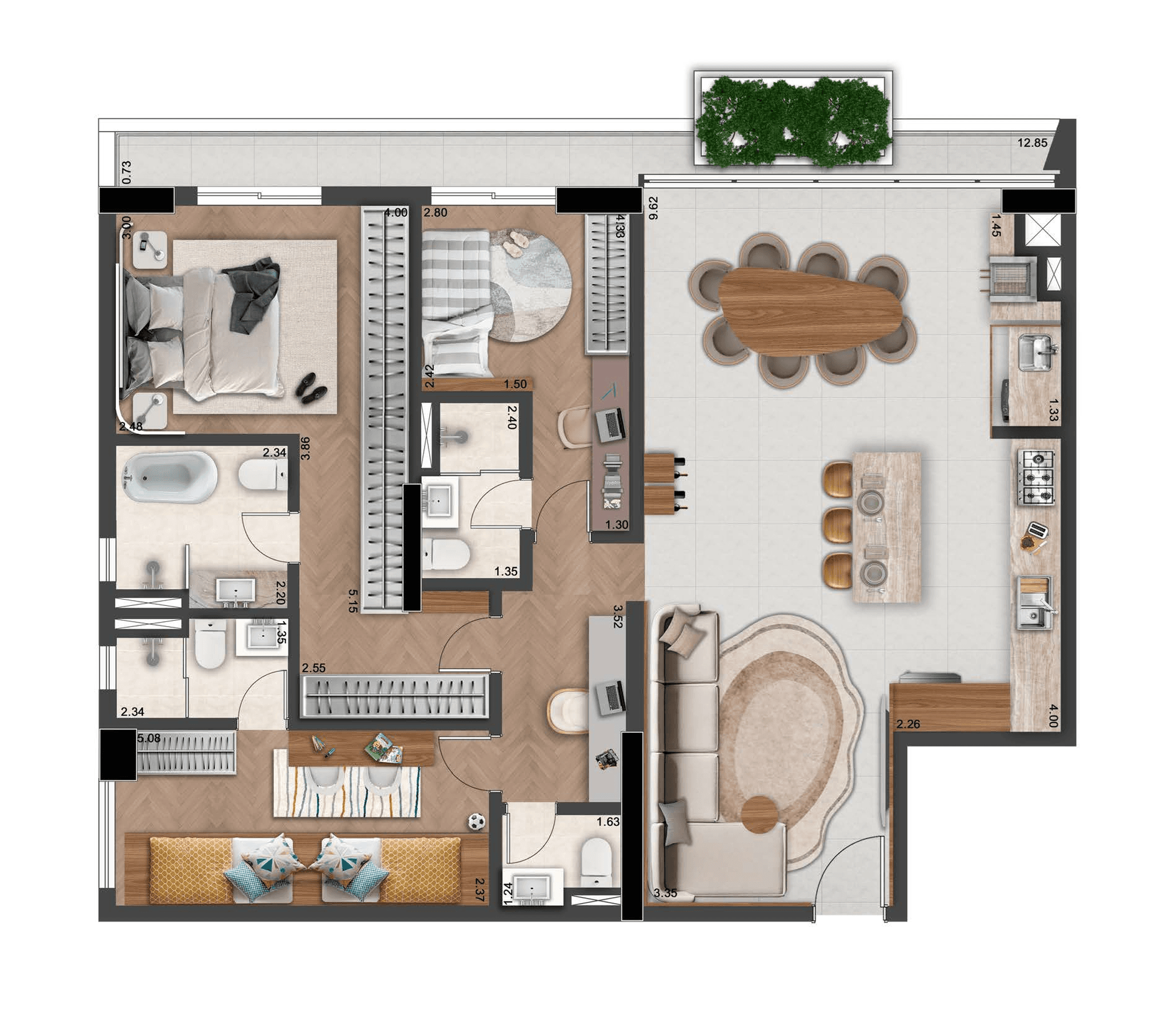 Planta 1 — Alta Floresta - Residencial