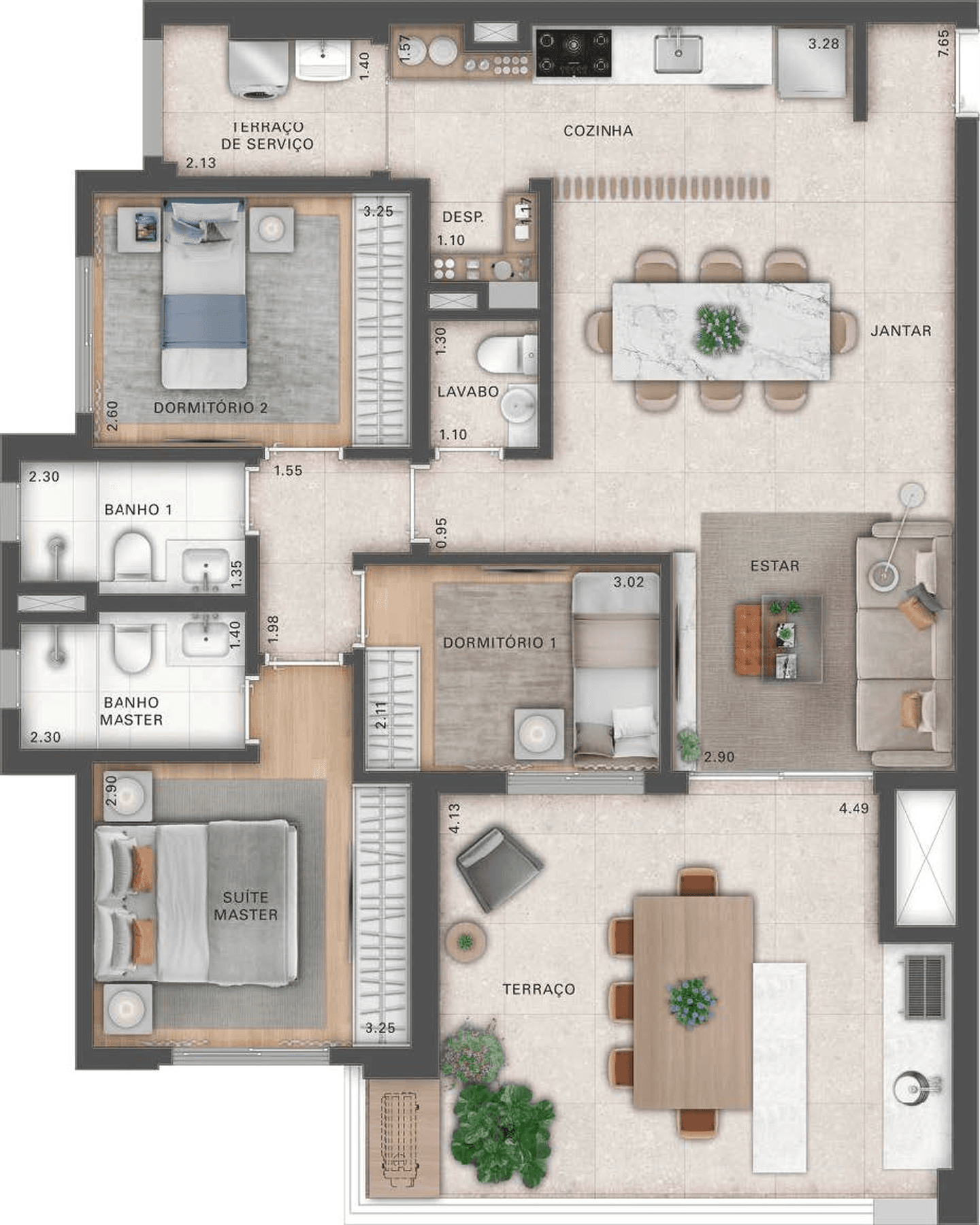 Planta 4 — Recanto Oliveiras - Fase 2