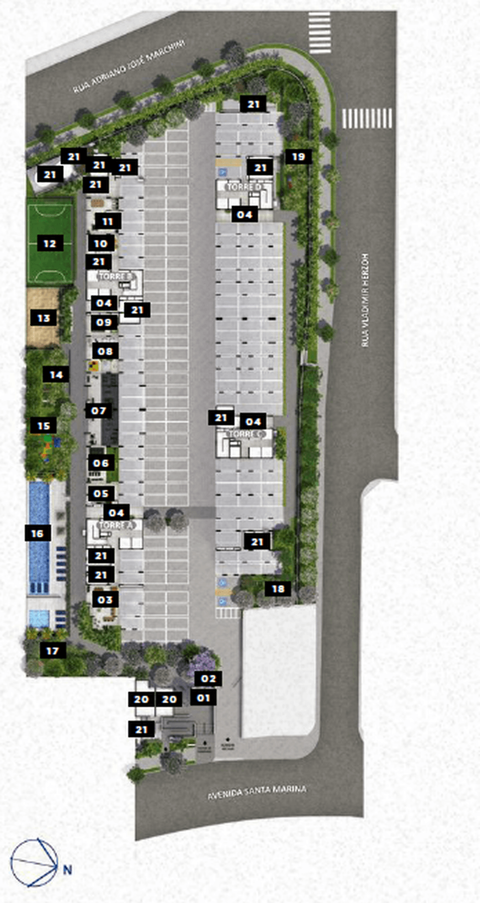 Planta 1 — Galleria Santa Marina