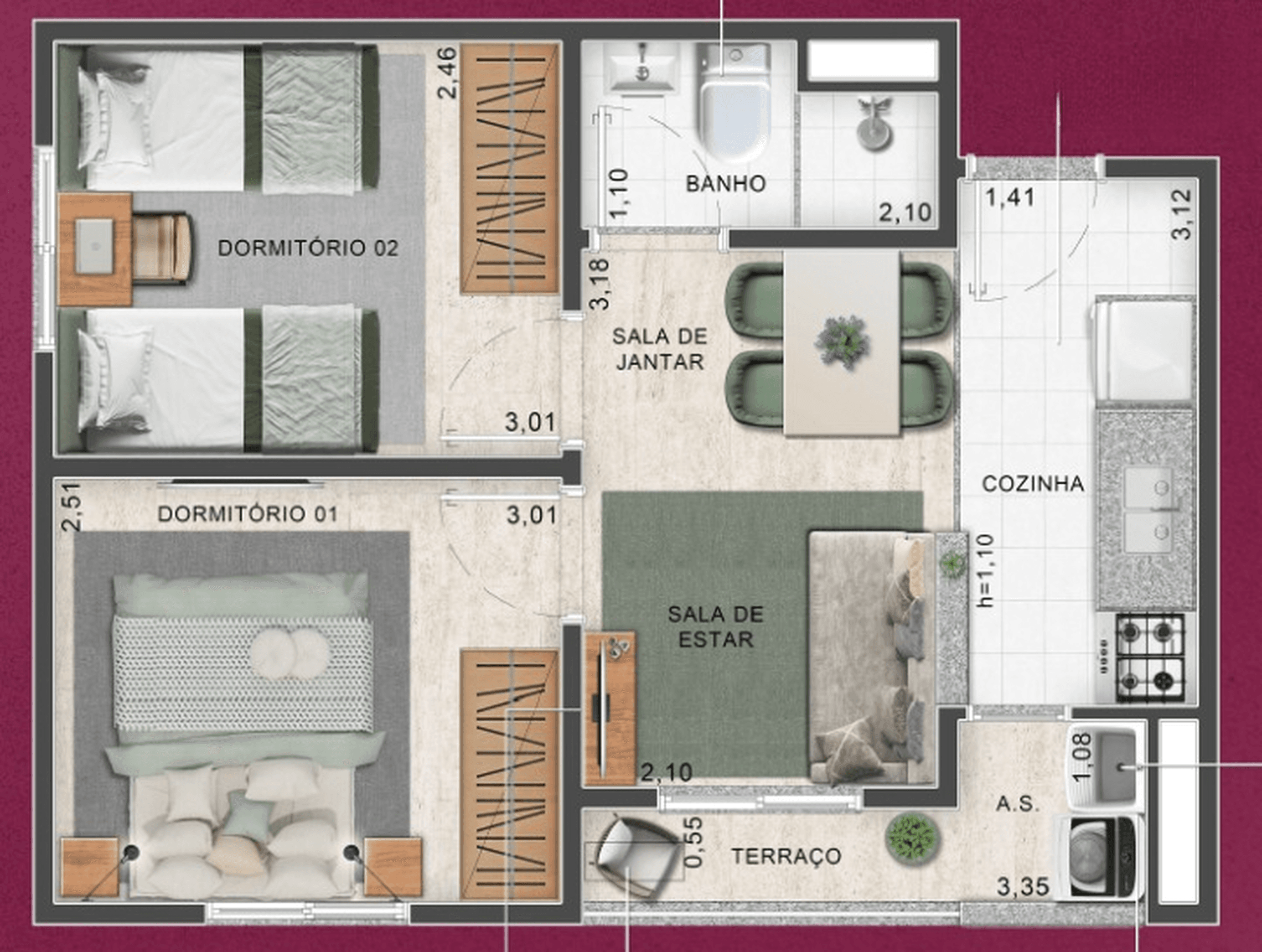 Planta 3 — Up Vila Santa Catarina