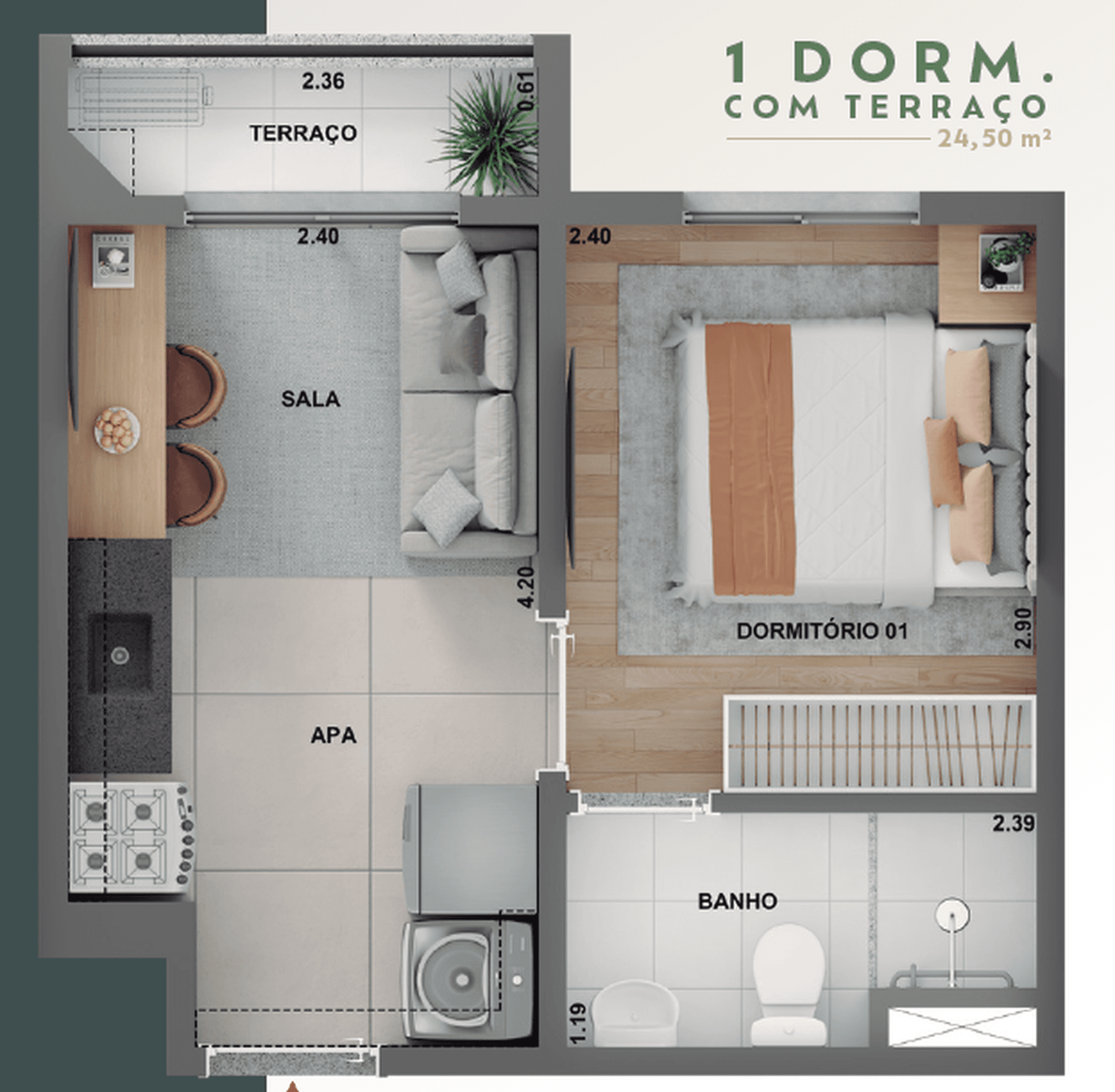 Planta 2 — Cidade Lapa Pompéia - Residencial
