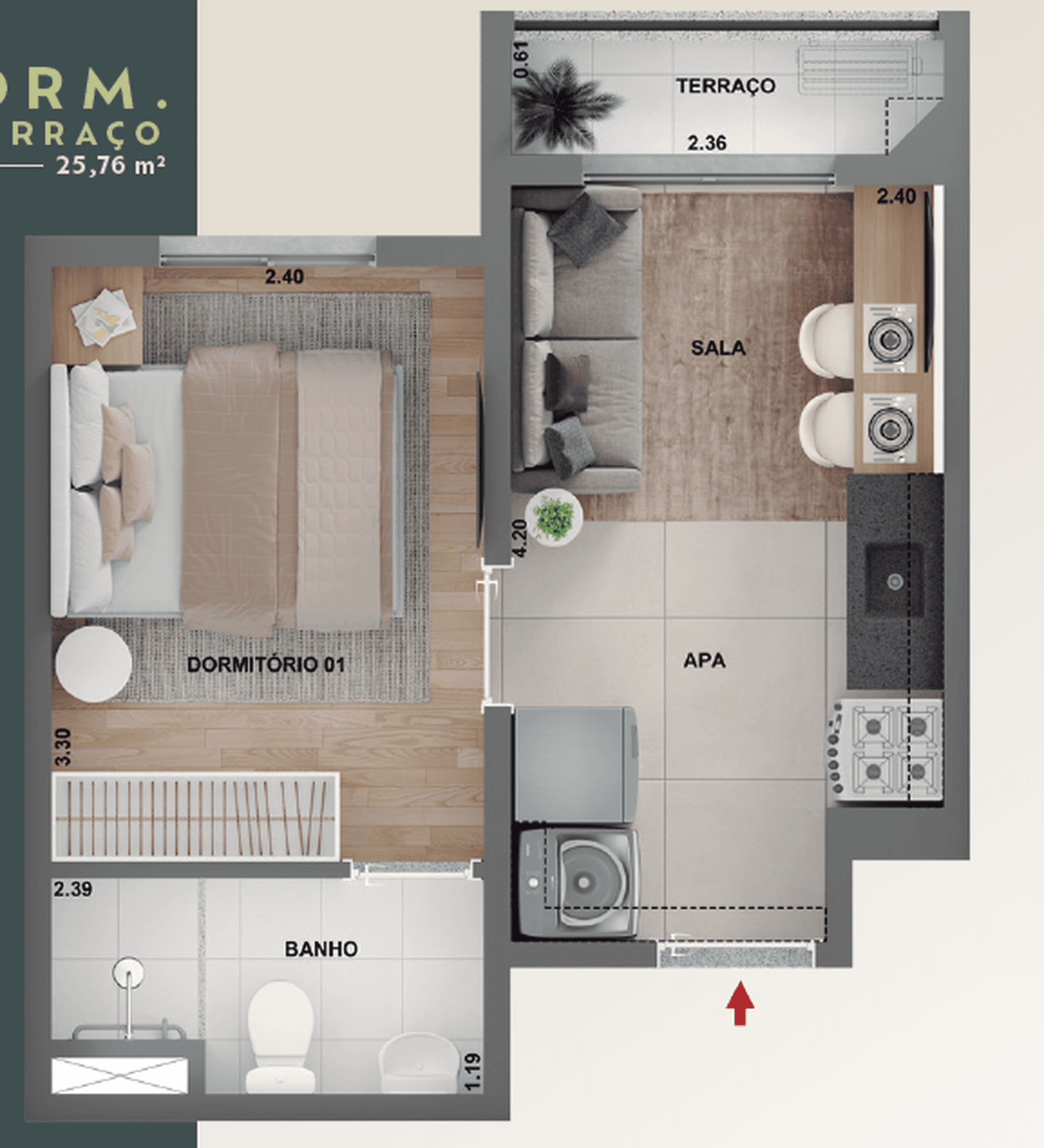 Planta 3 — Cidade Lapa Pompéia - Residencial