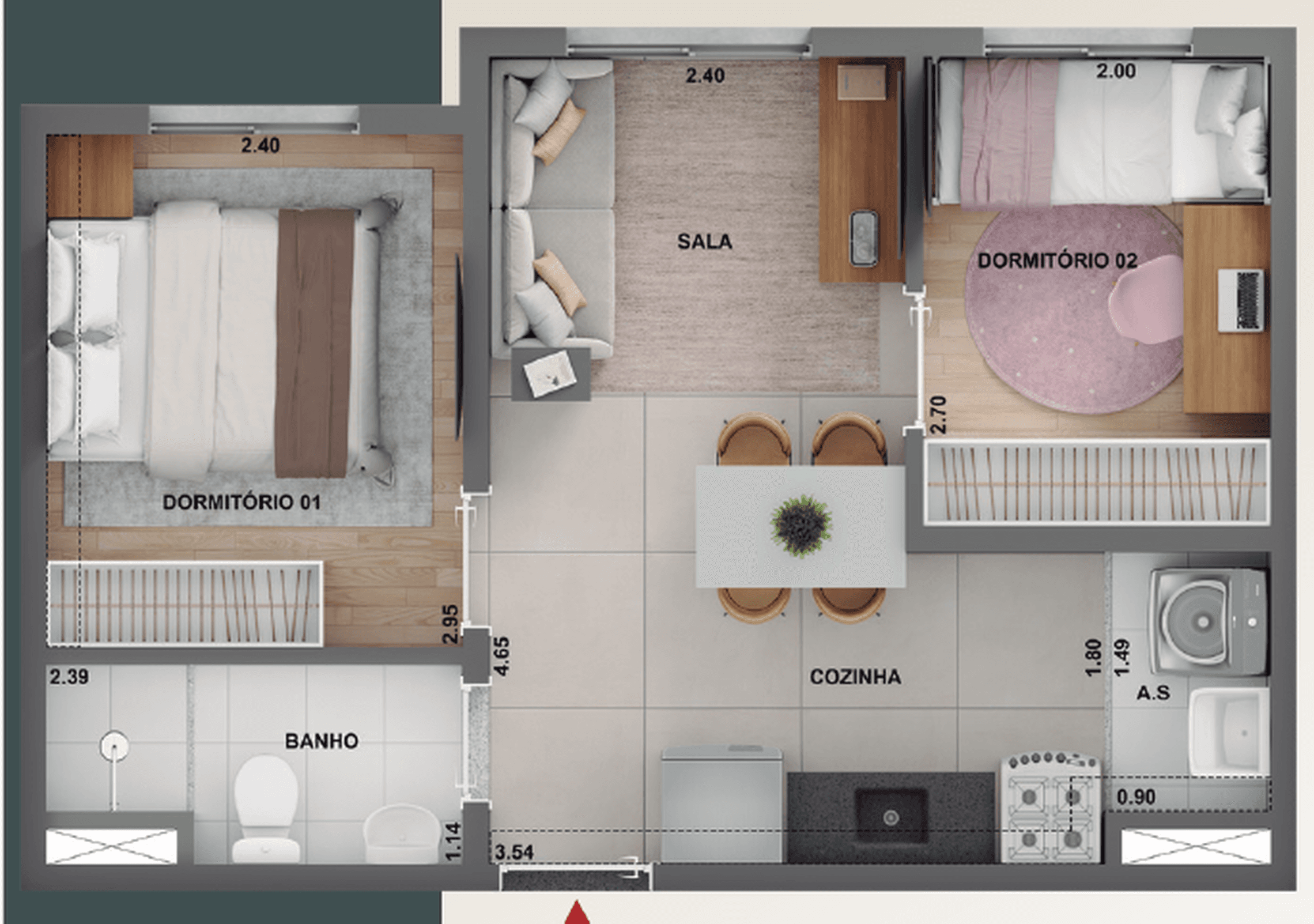 Planta 5 — Cidade Lapa Pompéia - Residencial