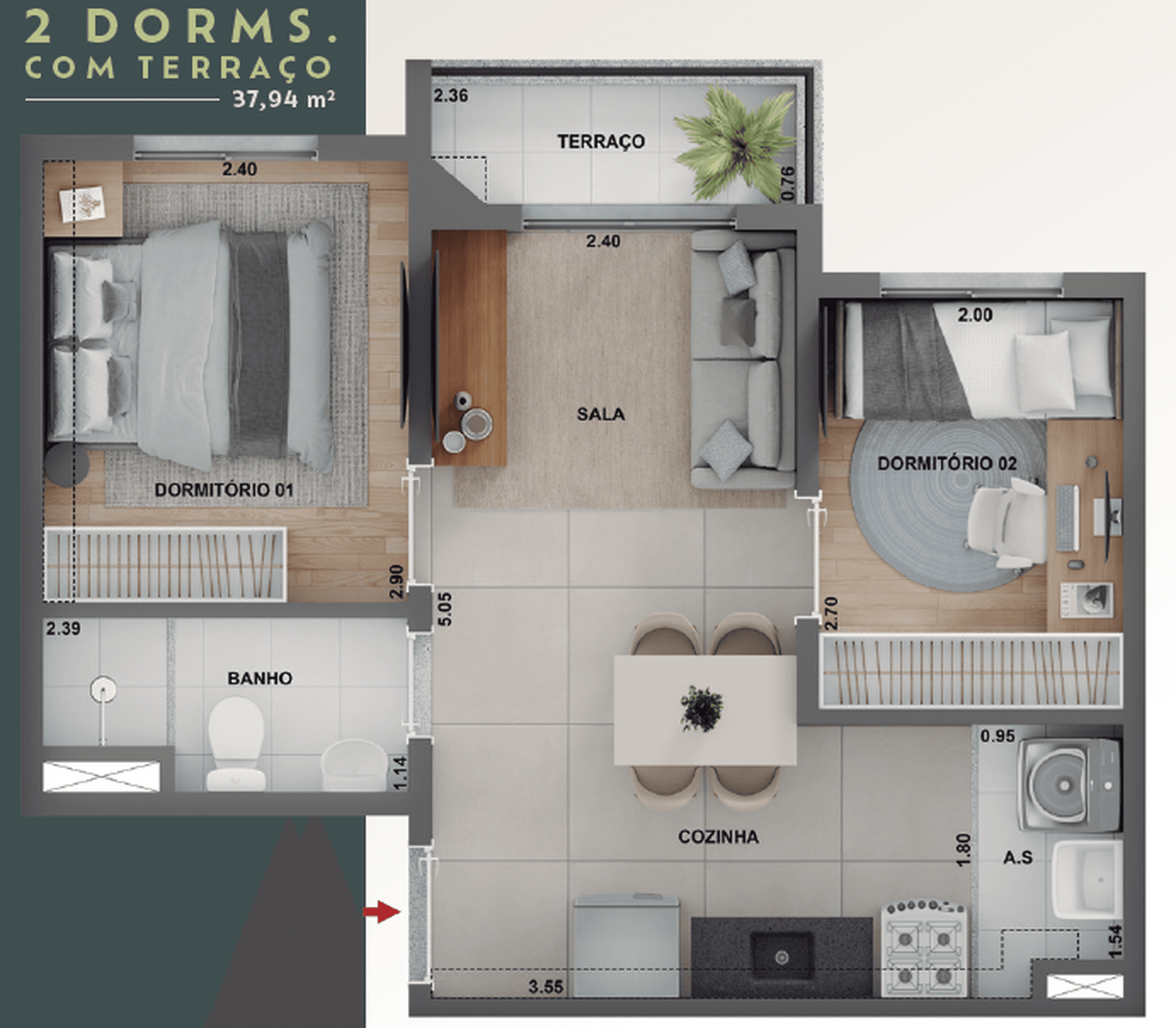Planta 6 — Cidade Lapa Pompéia - Residencial