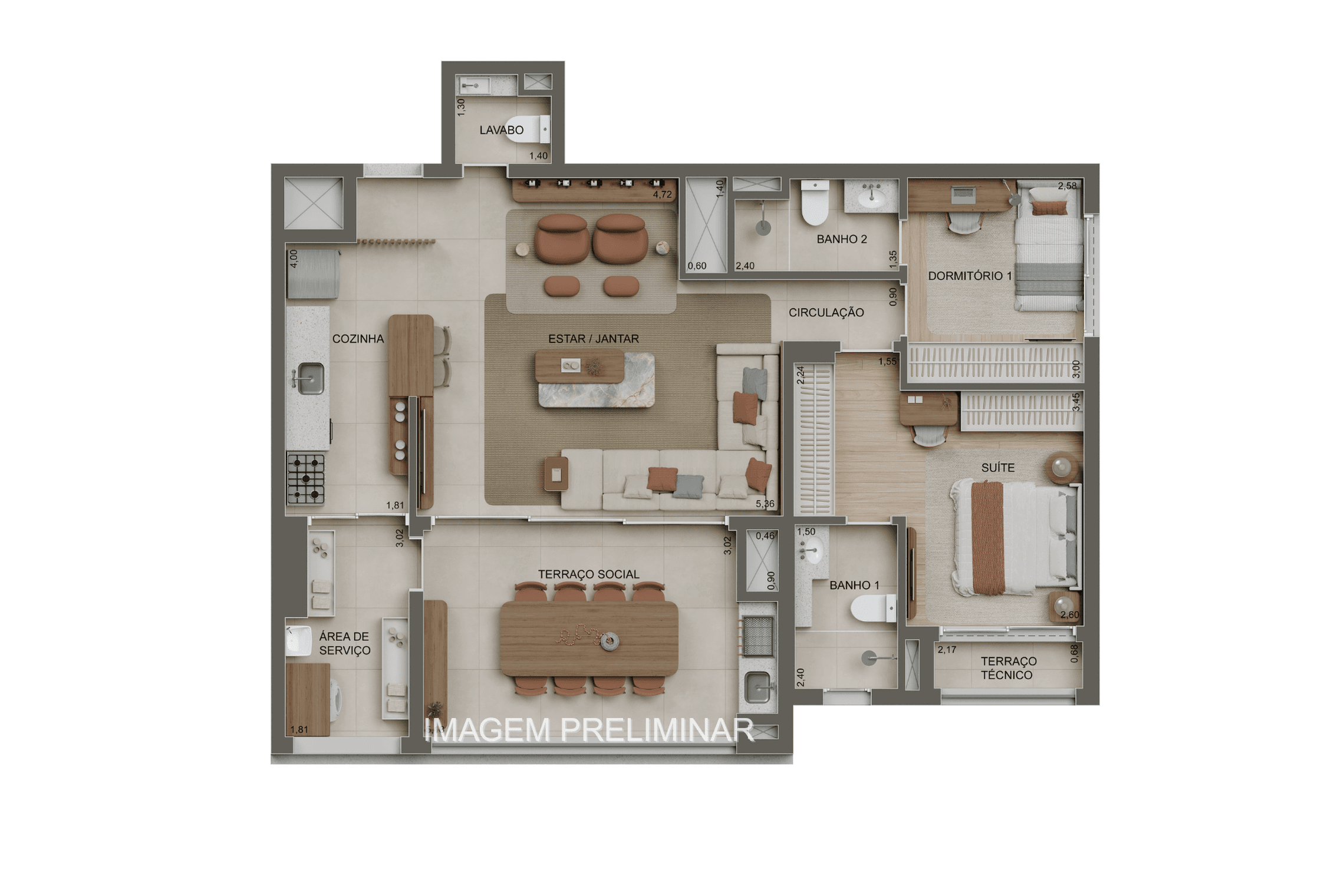 Planta 4 — Alameda Tatuapé Condomínio Clube Residences