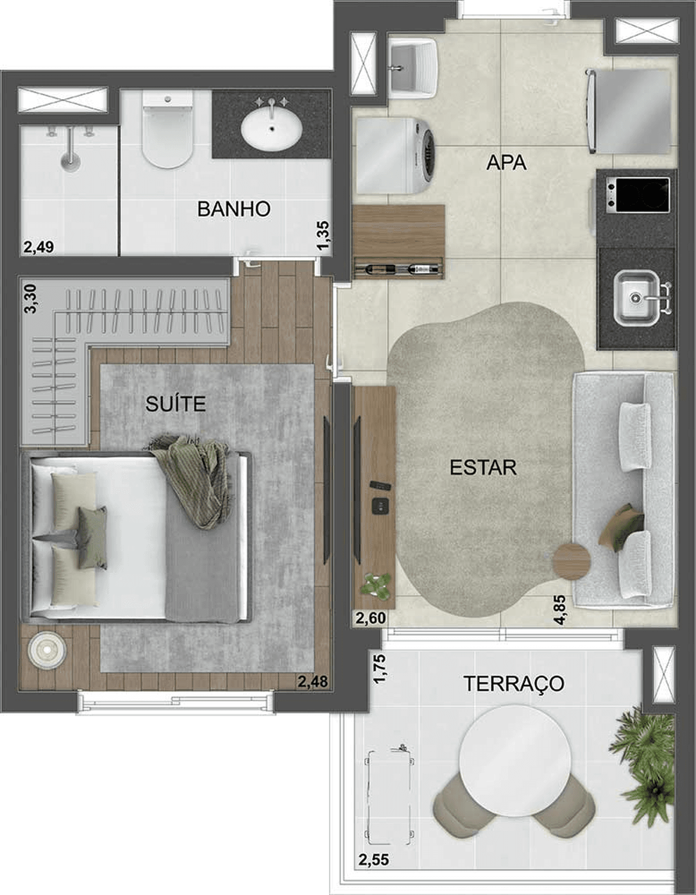 Planta 4 — Blue Marine Home Resort