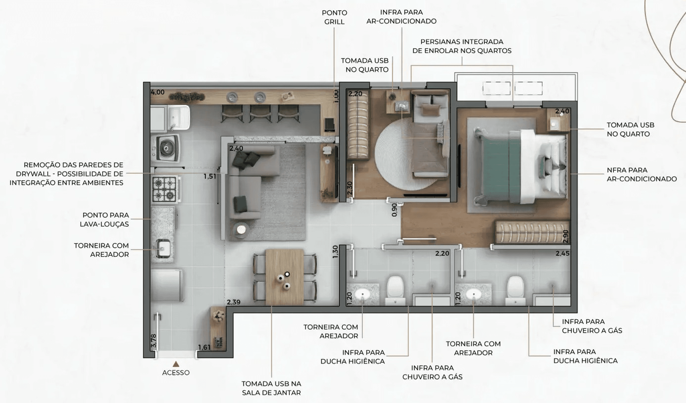 Planta 4 — Signature Barra Funda Residence