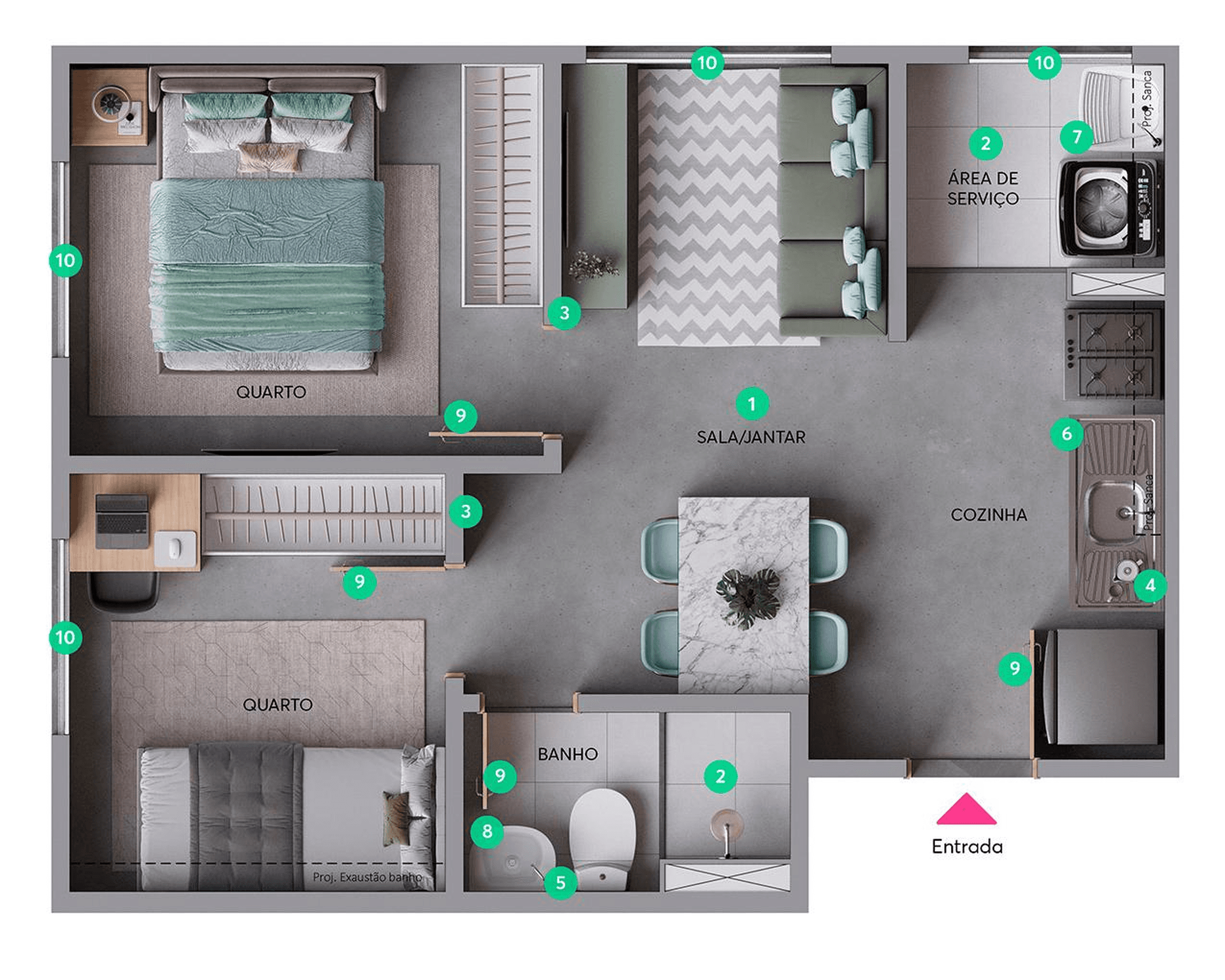 Planta 2 — Recanto do Limoeiro - Fase 1