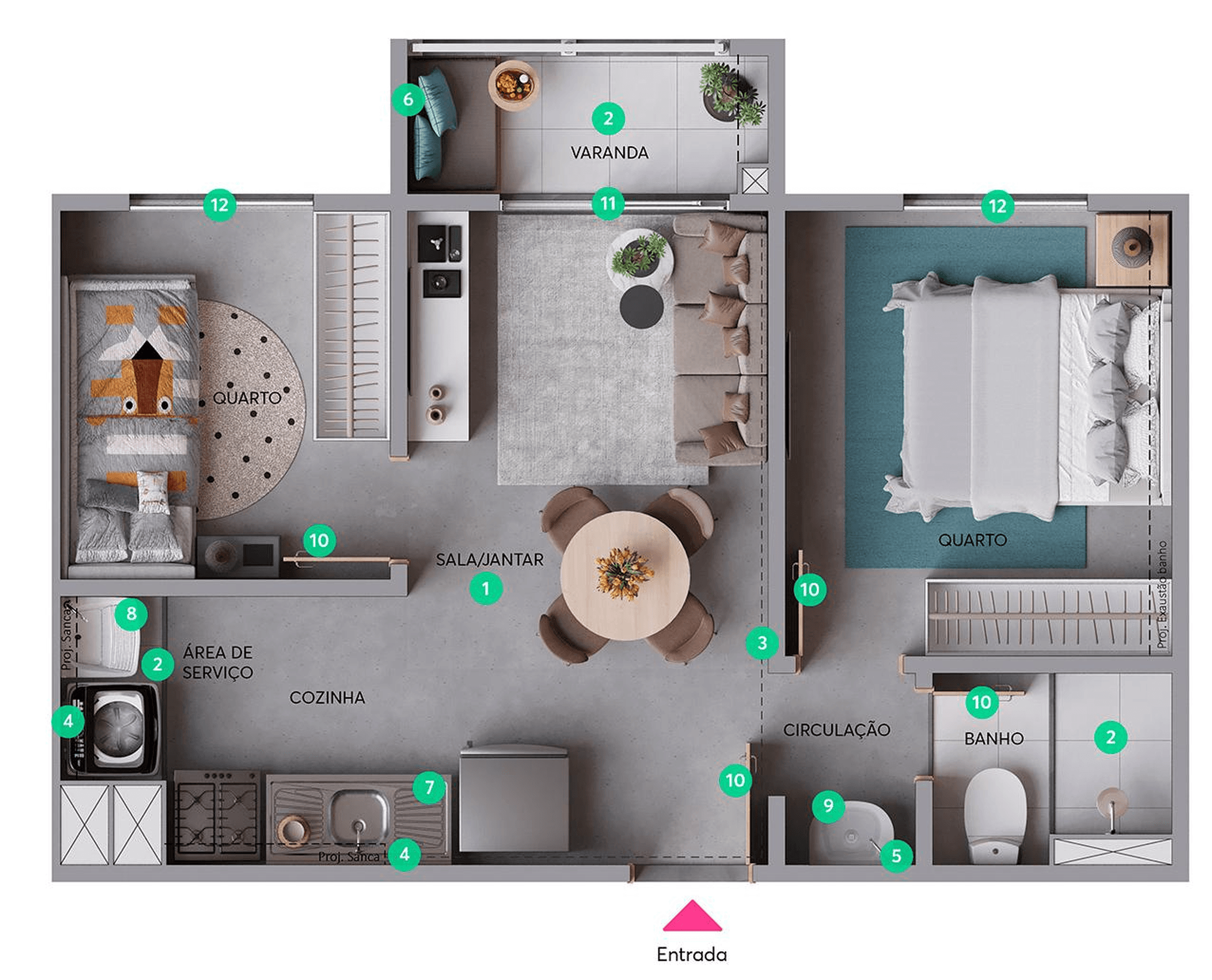 Planta 4 — Recanto do Limoeiro - Fase 1