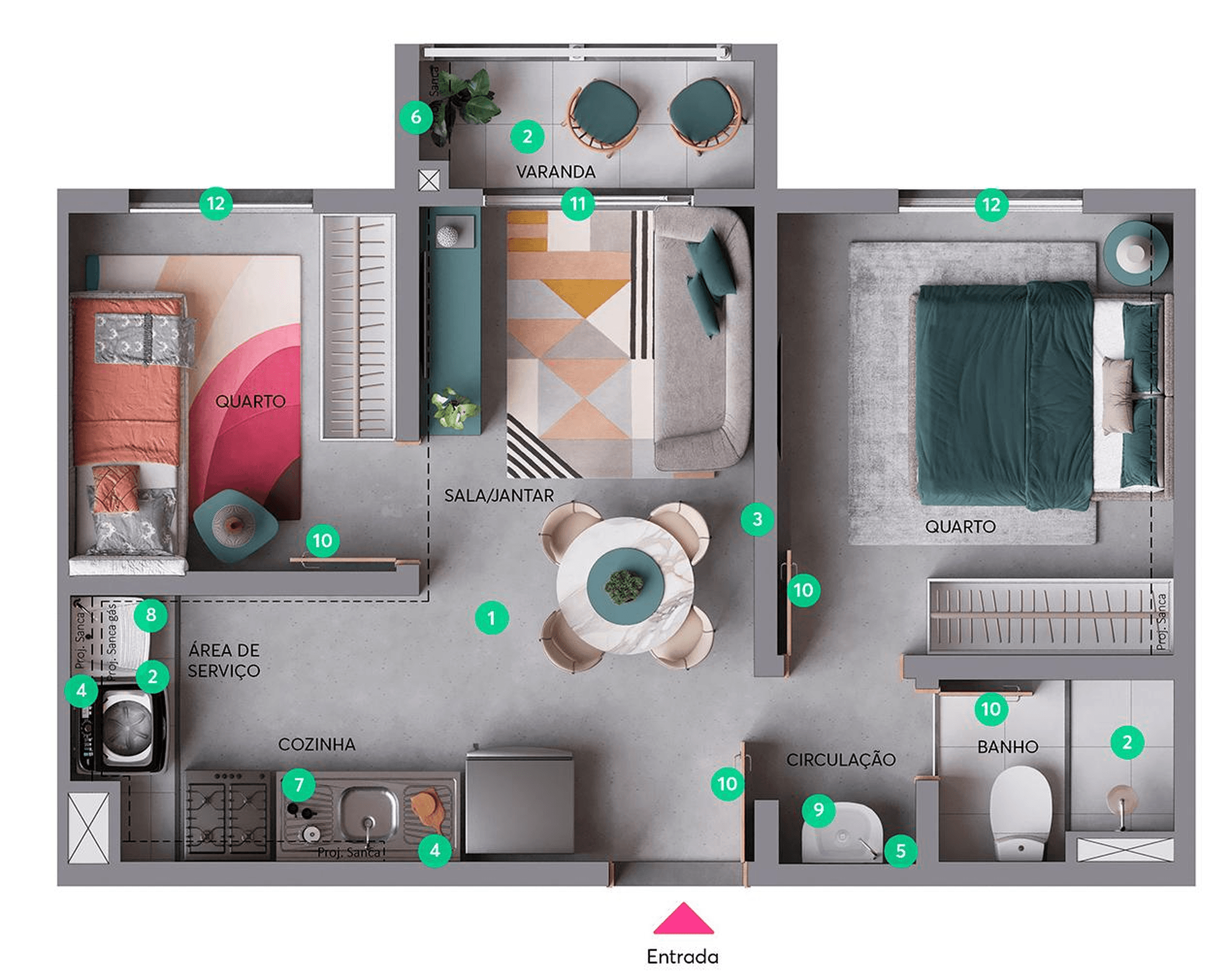 Planta 5 — Recanto do Limoeiro - Fase 1