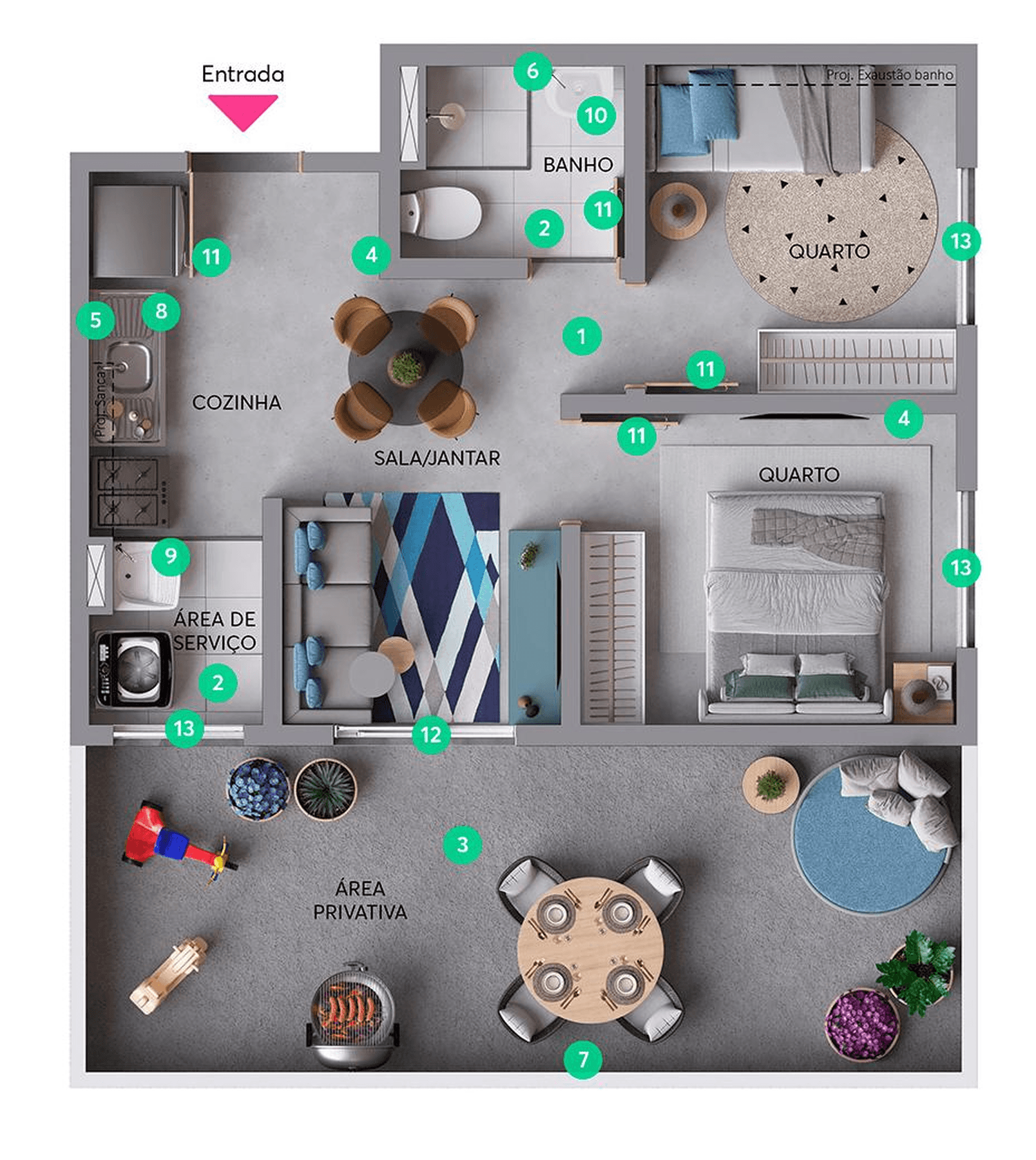 Planta 6 — Recanto do Limoeiro - Fase 1