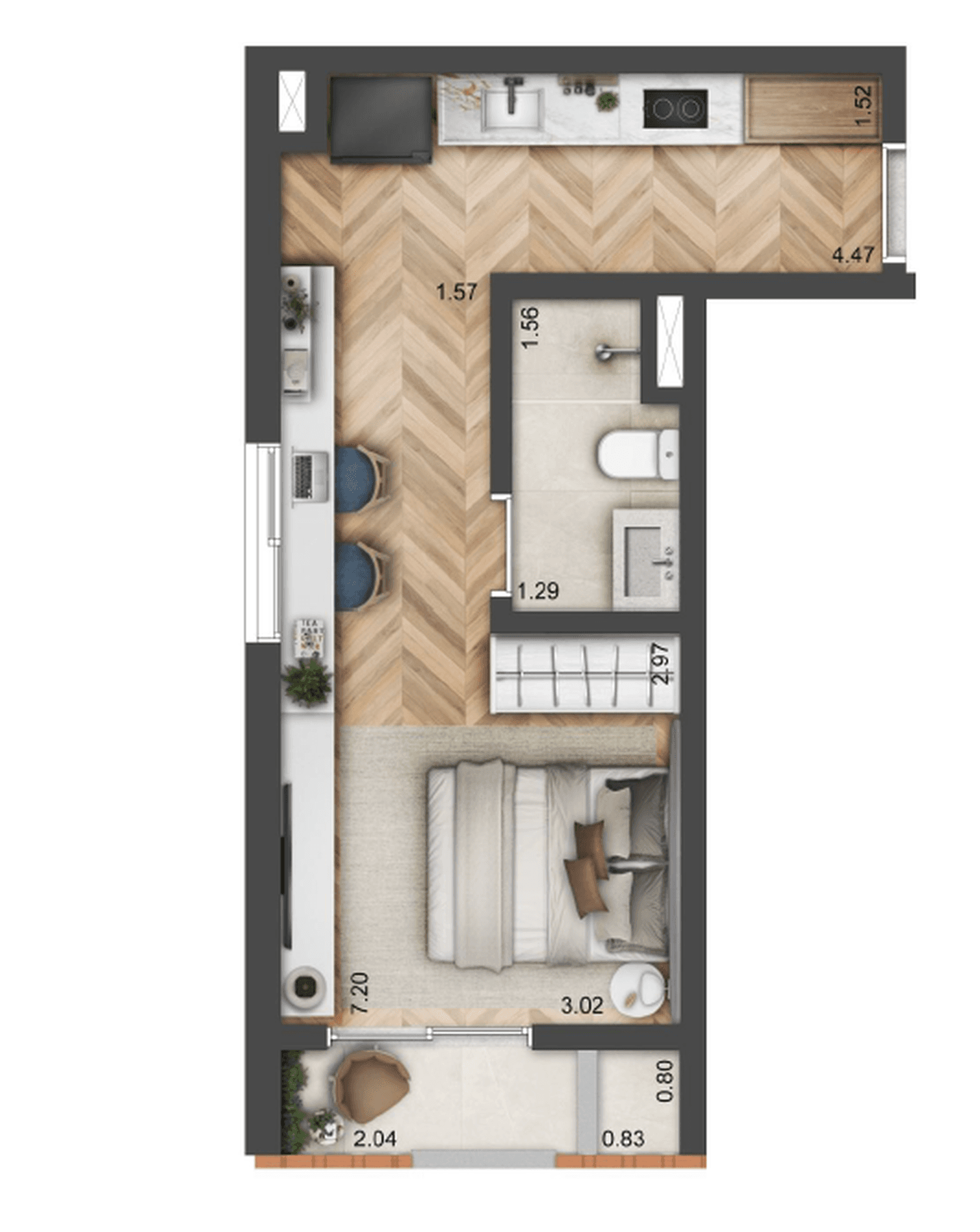 Planta 6 — Alberito - Residencial