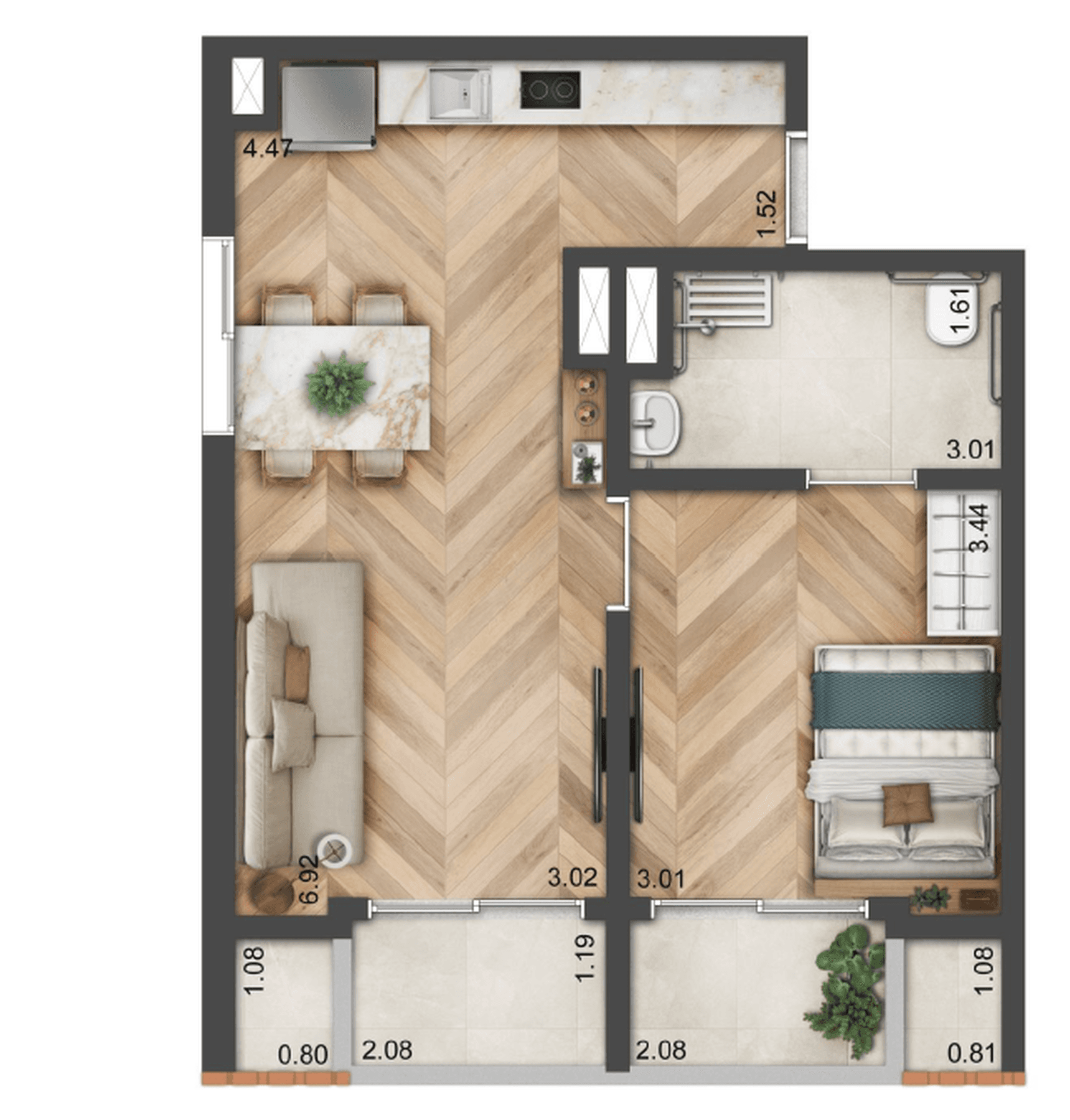 Planta 3 — Alberito - NR