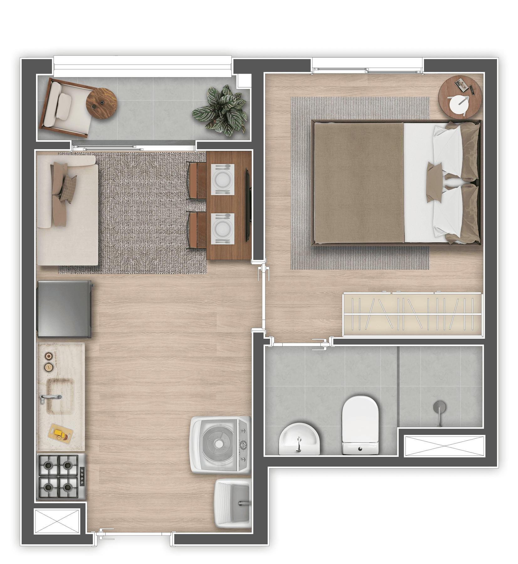 Planta 5 — Mundo Apto Alto do Ipiranga - Fase 1