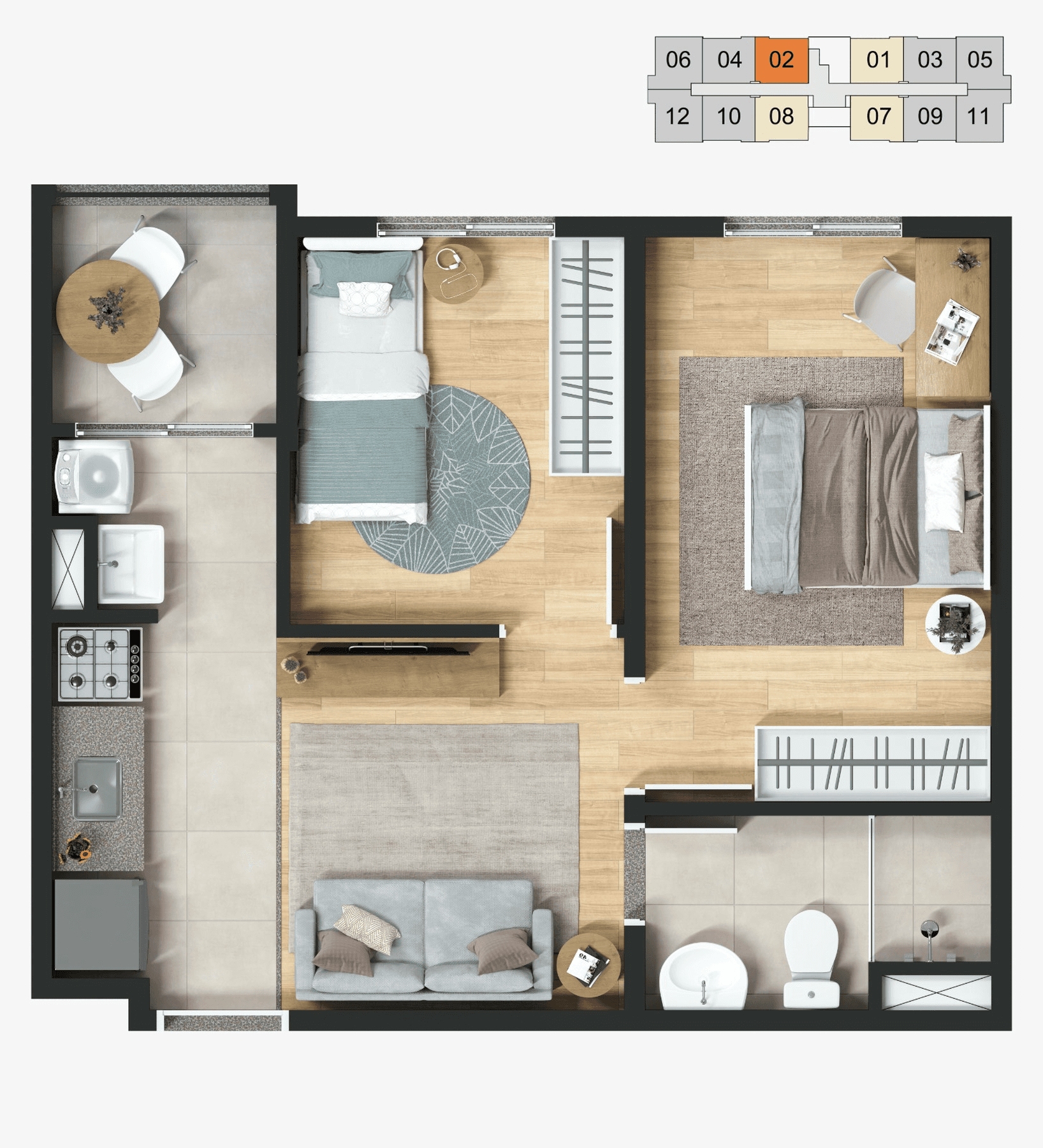 Planta 4 — Castelo Butantã