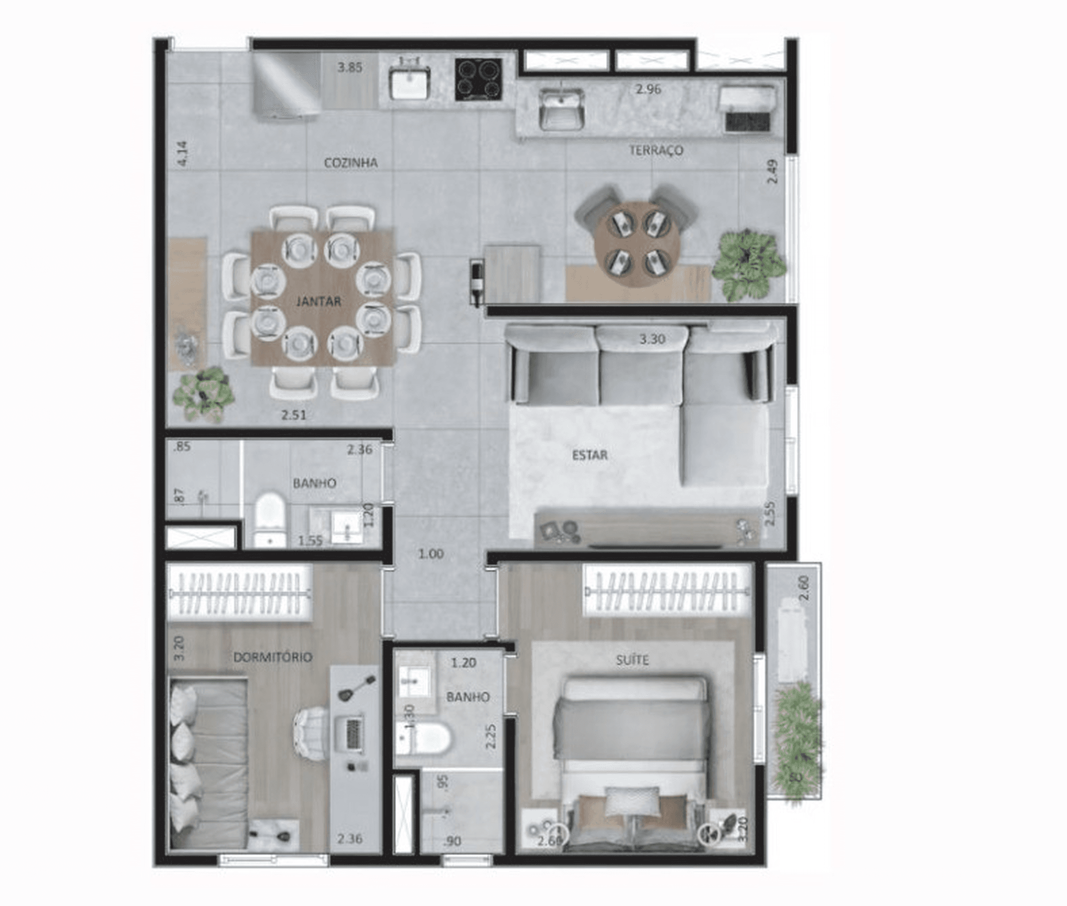 Planta 4 — Iberius Jardim São Paulo - Residencial