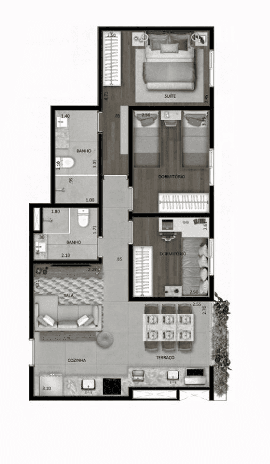 Planta 5 — Iberius Jardim São Paulo - Residencial
