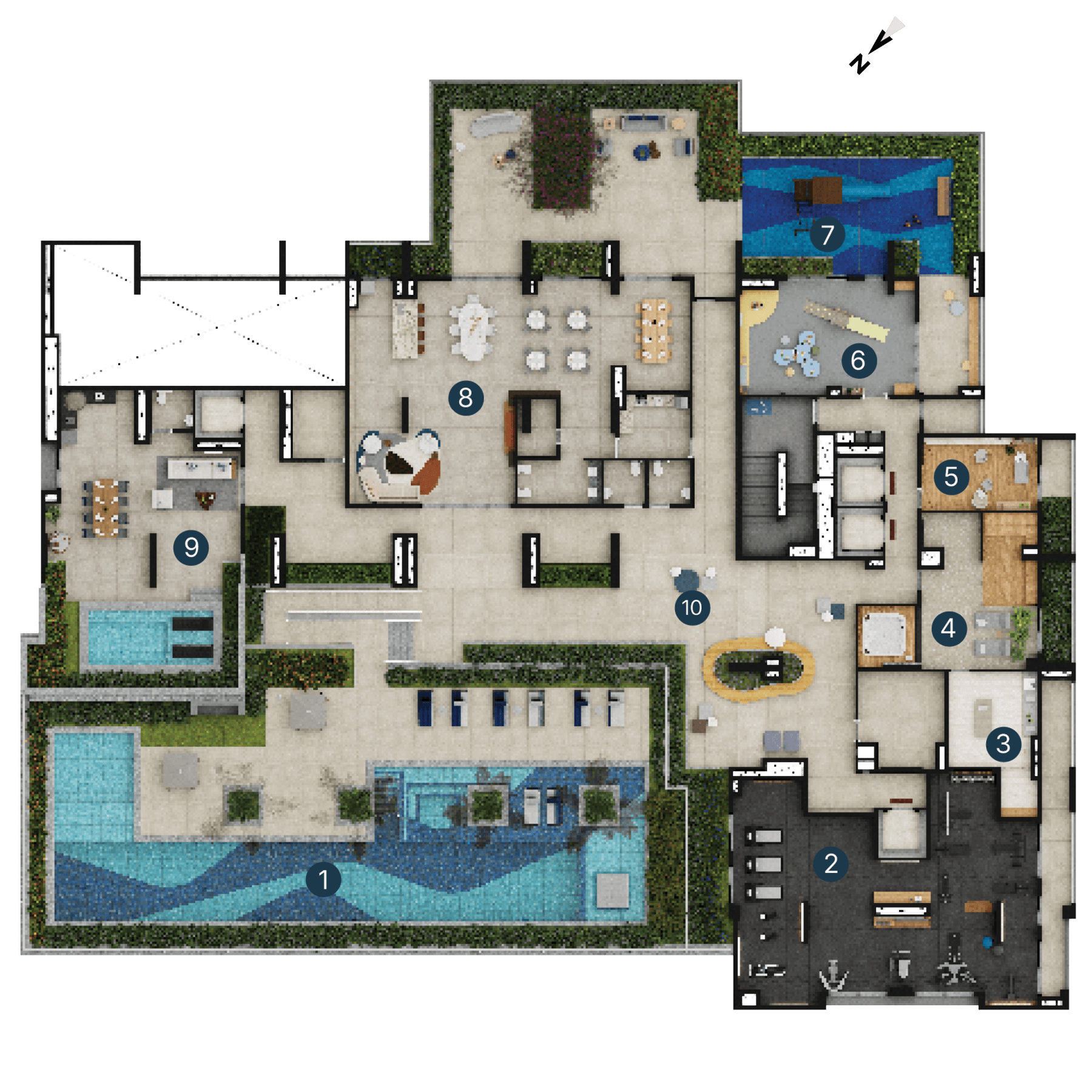 Planta 1 — Raízes Premium Campo Belo