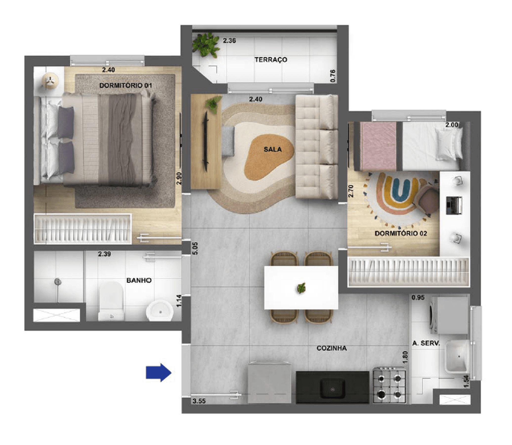 Planta 5 — Cidade Villa Lobos Melodia - Fase 1