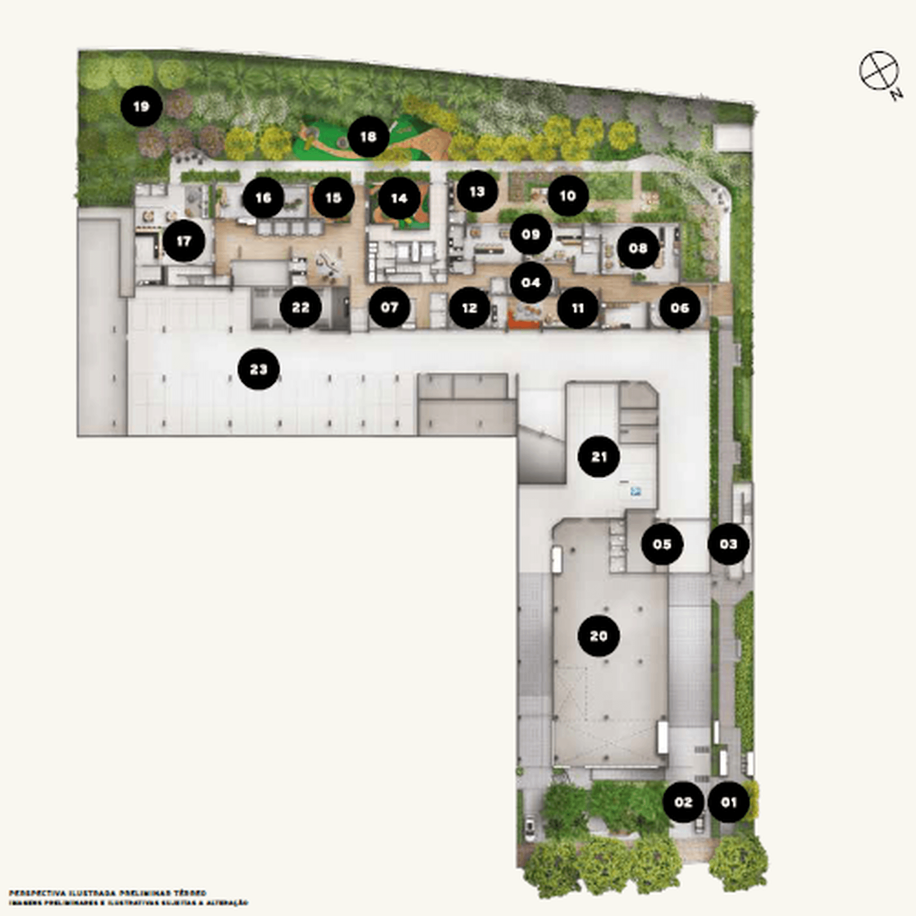 Planta 2 — Garden Design Private Park Residence