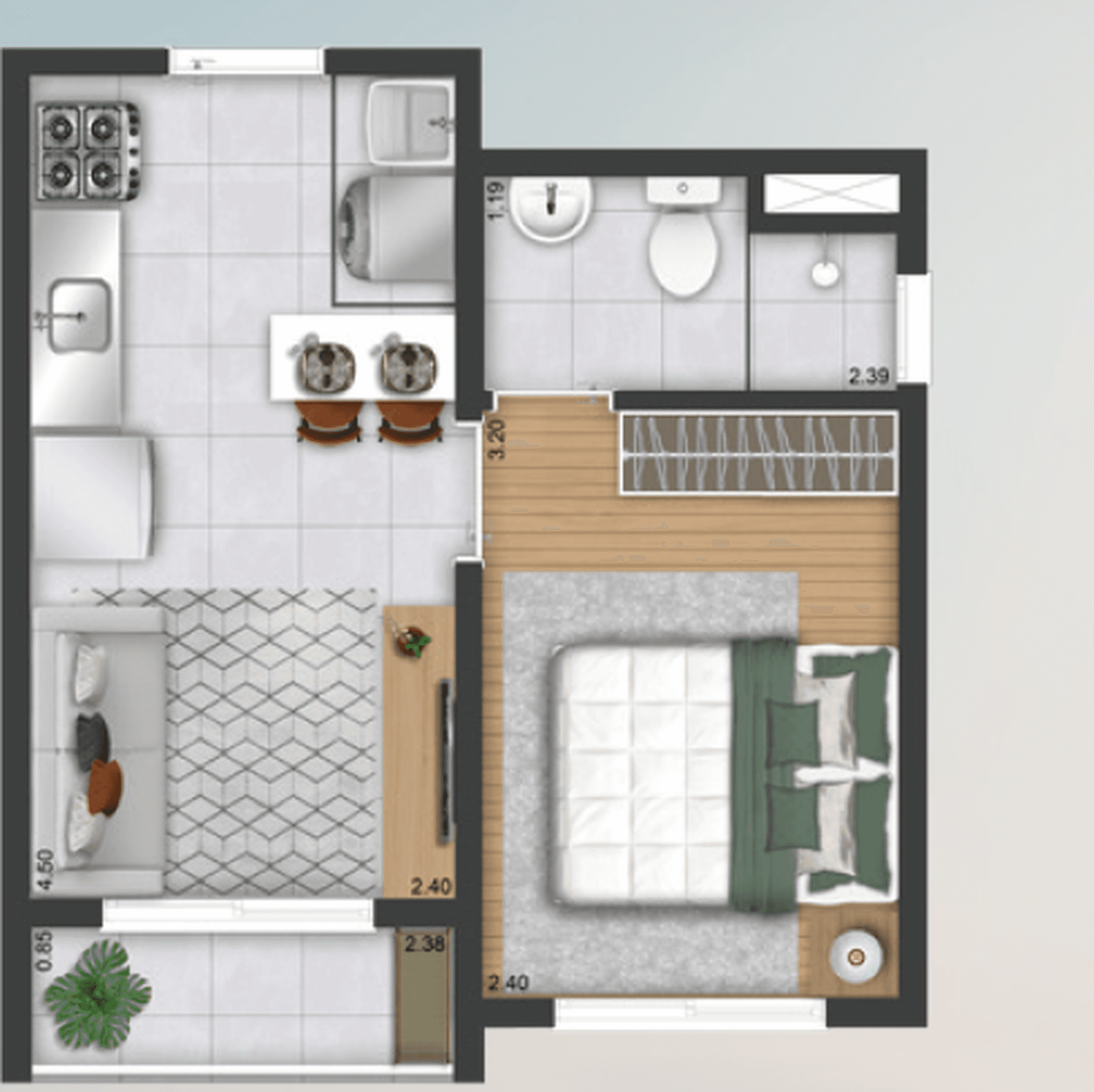 Planta 3 — Plano&Alto Morumbi Benois