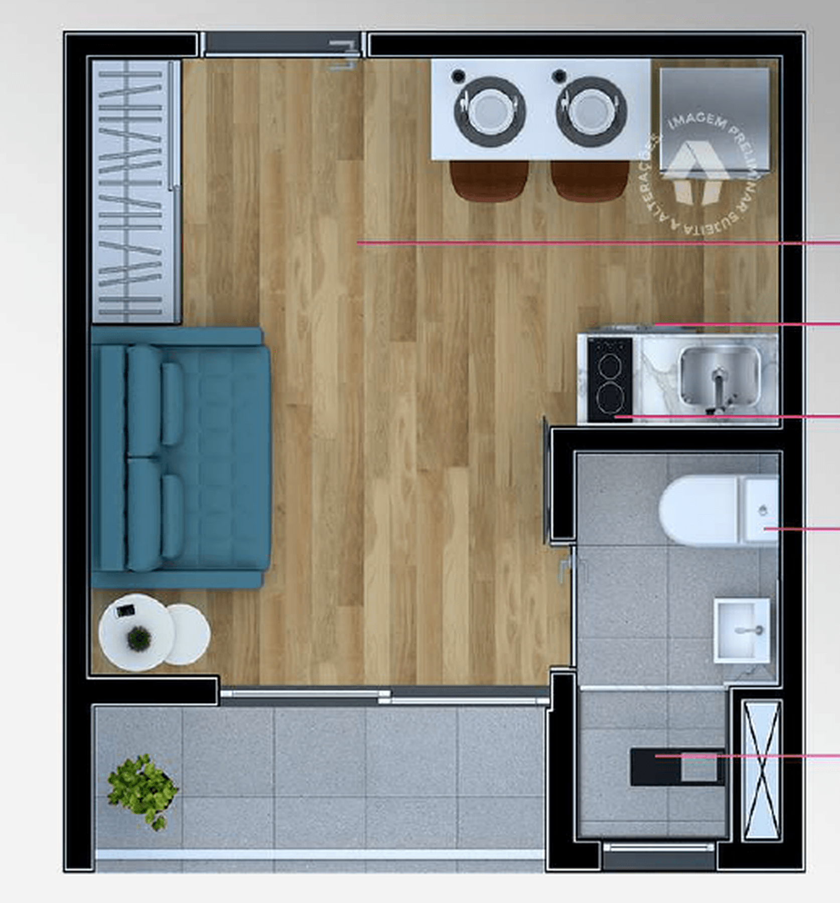 Planta 3 — Metrocasa Oratório