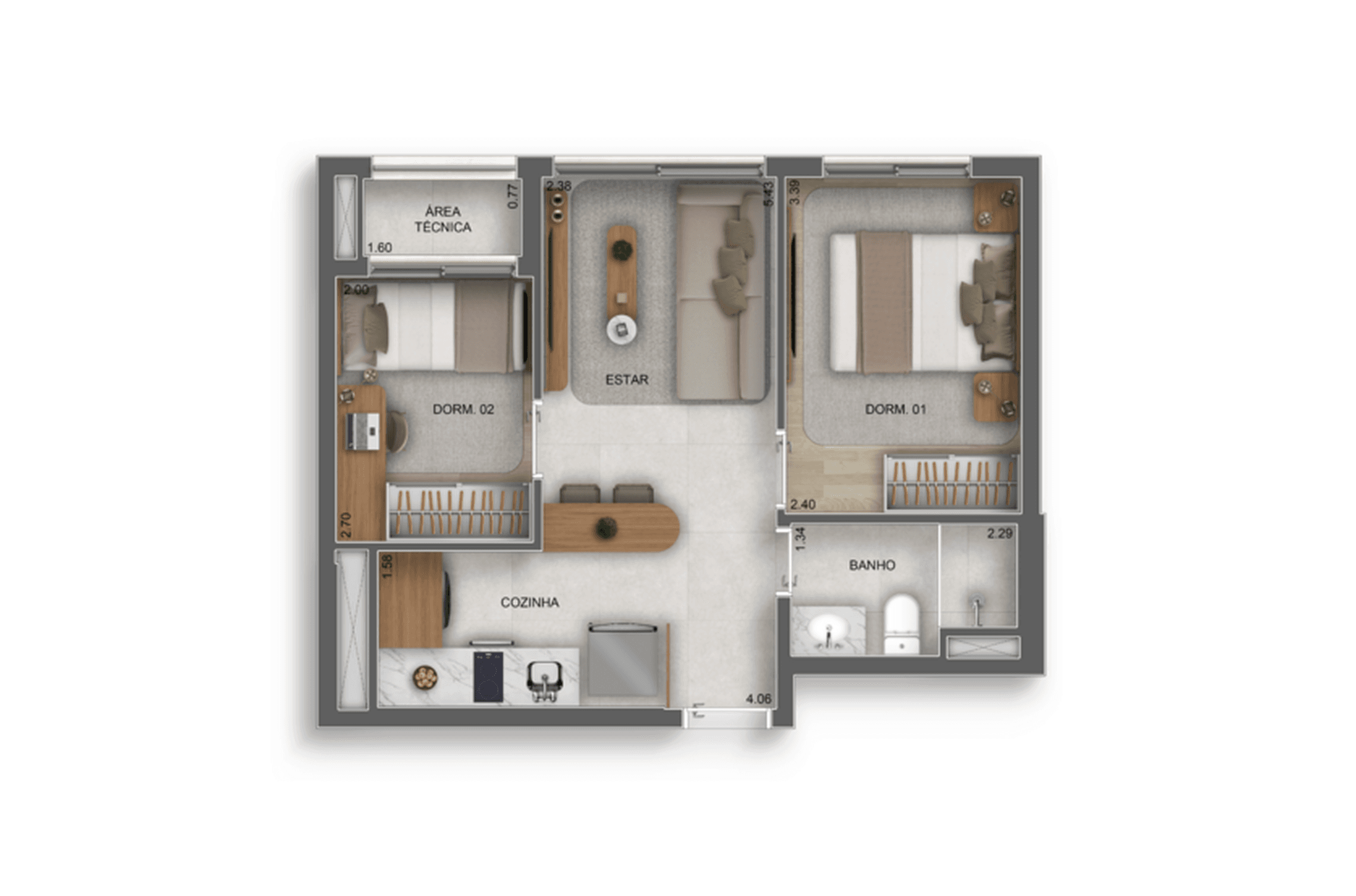 Planta 4 — Vértice Butantã Residences by Diálogo